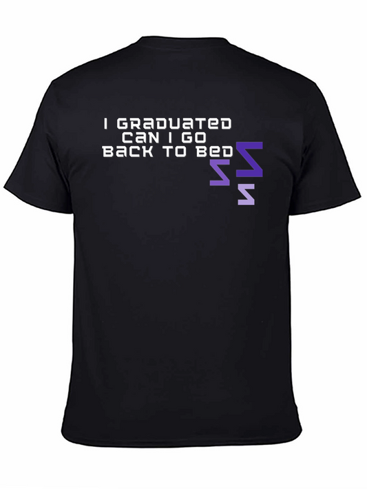 Graduation Bedtime Black T-Shirt