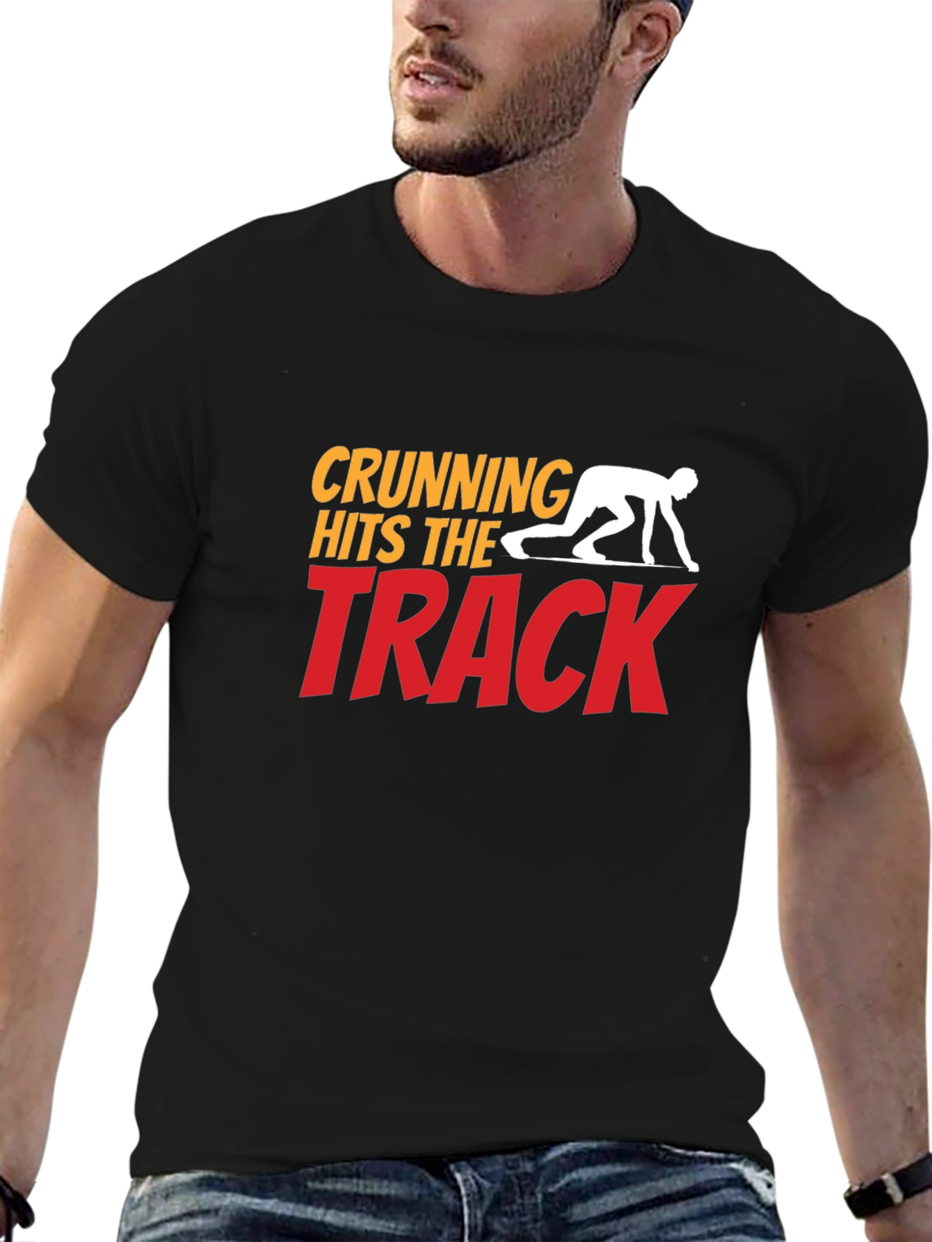 Crunning Hits the Track T-Shirt - Funny Running Tee