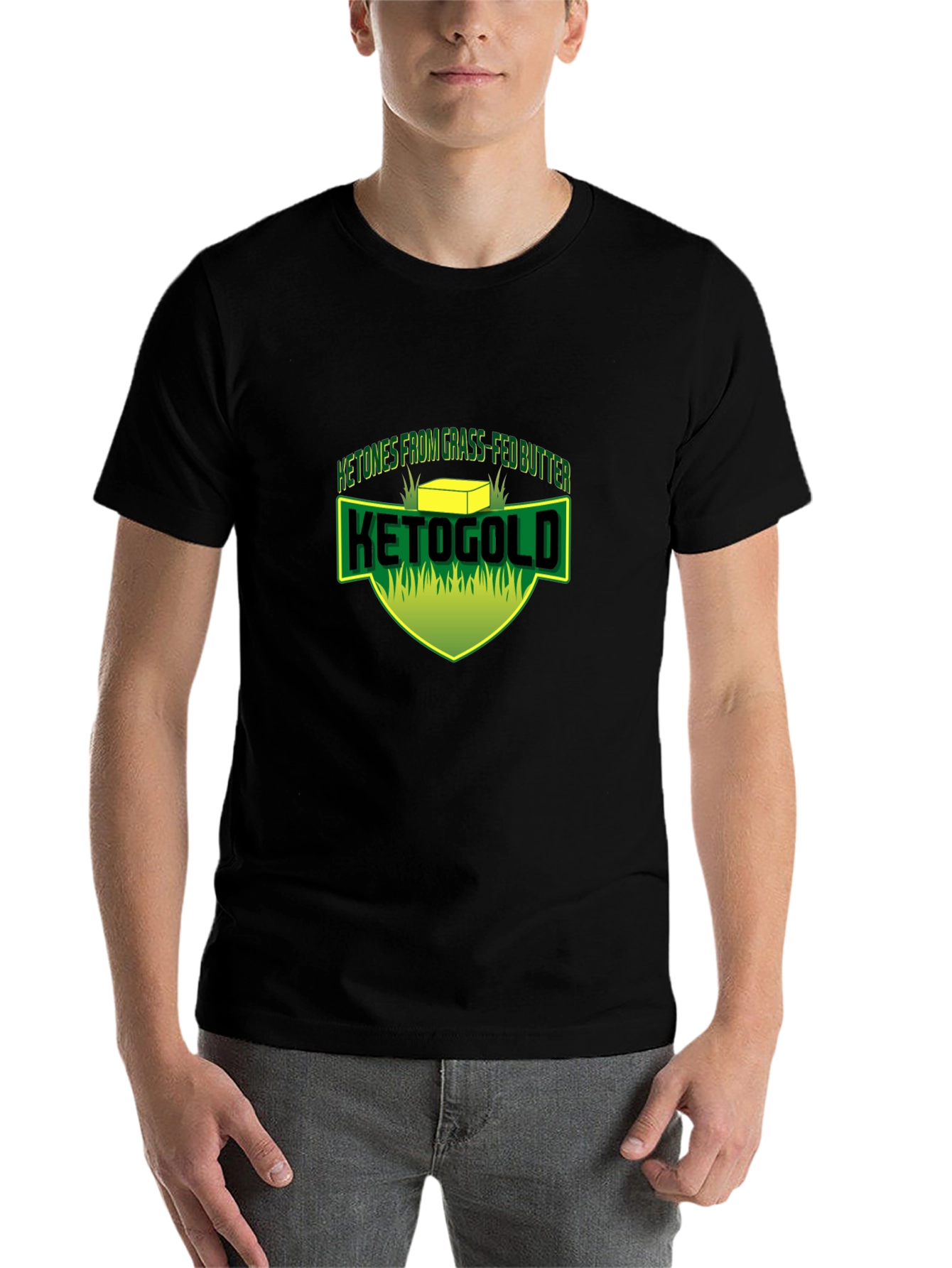KetoGold Grass-Fed Butter T-Shirt - Black