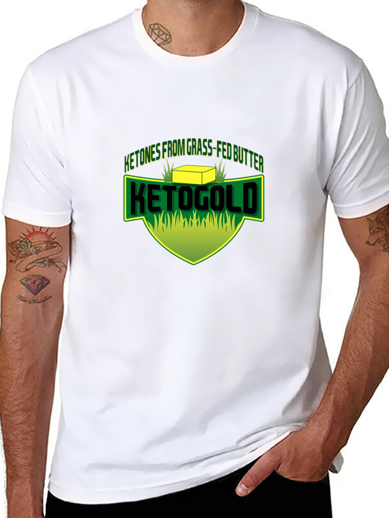 KetoGold Grass-Fed Butter T-Shirt - Black