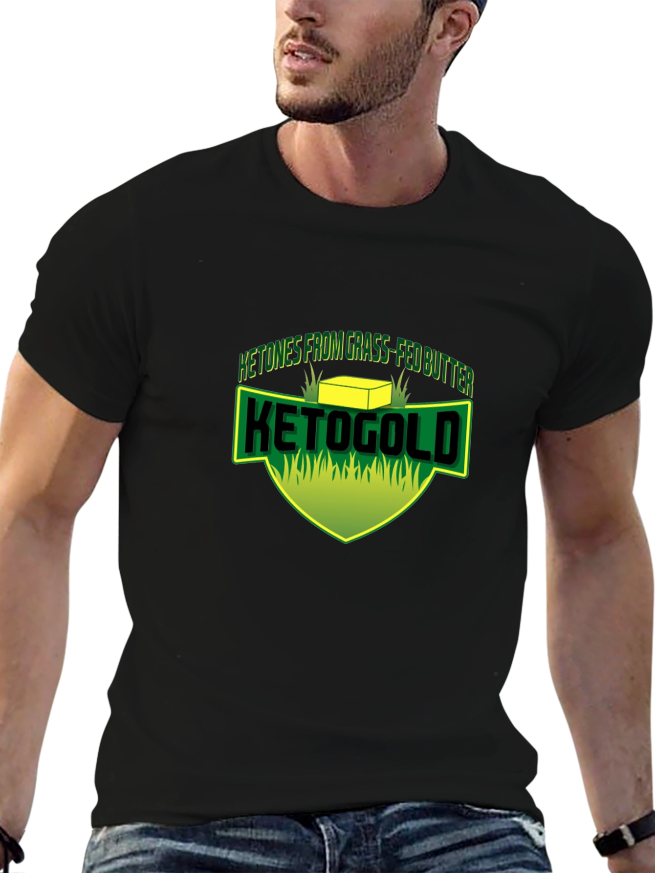 KetoGold Grass-Fed Butter T-Shirt - Black