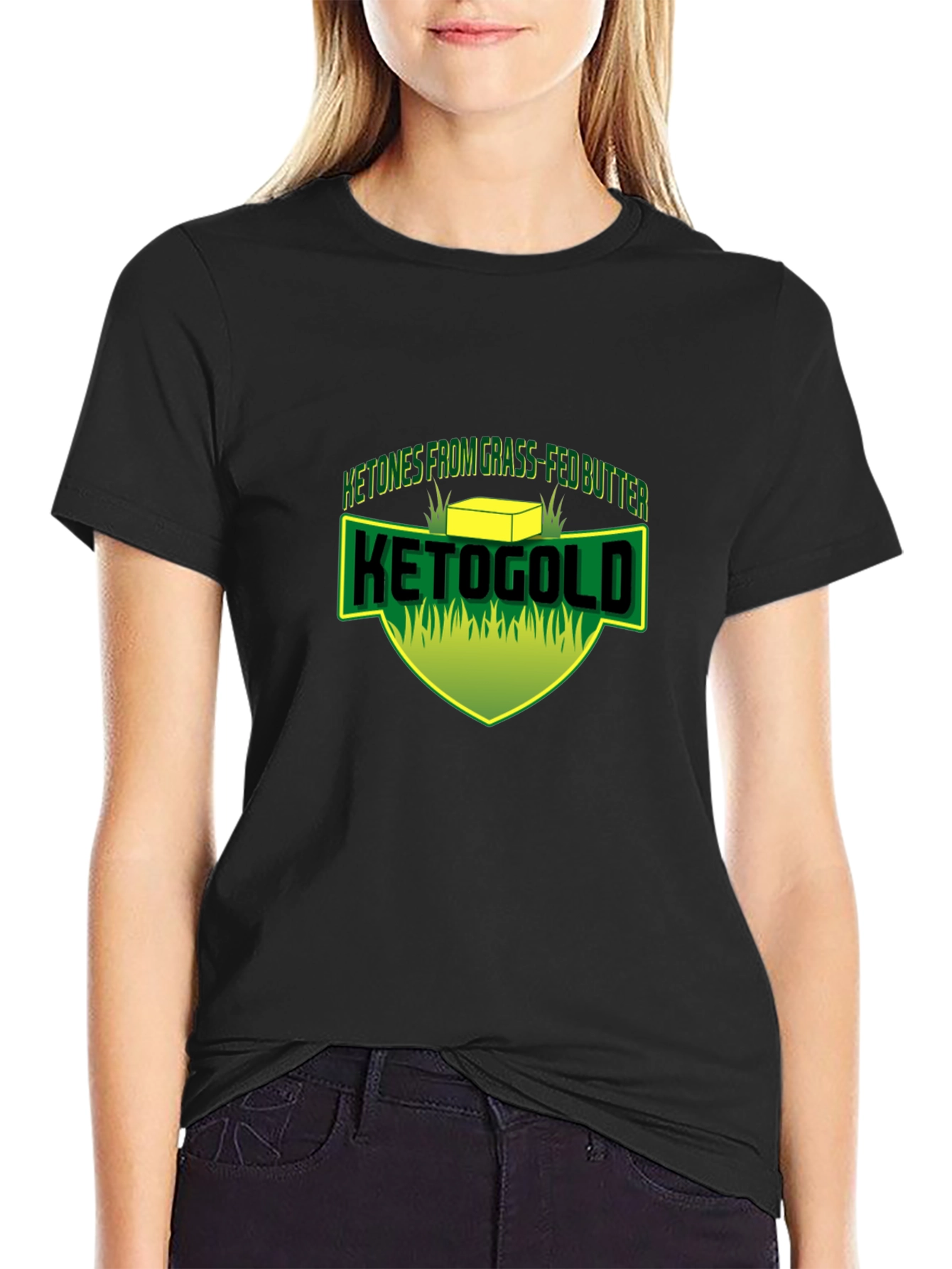 KetoGold Grass-Fed Butter T-Shirt - Black