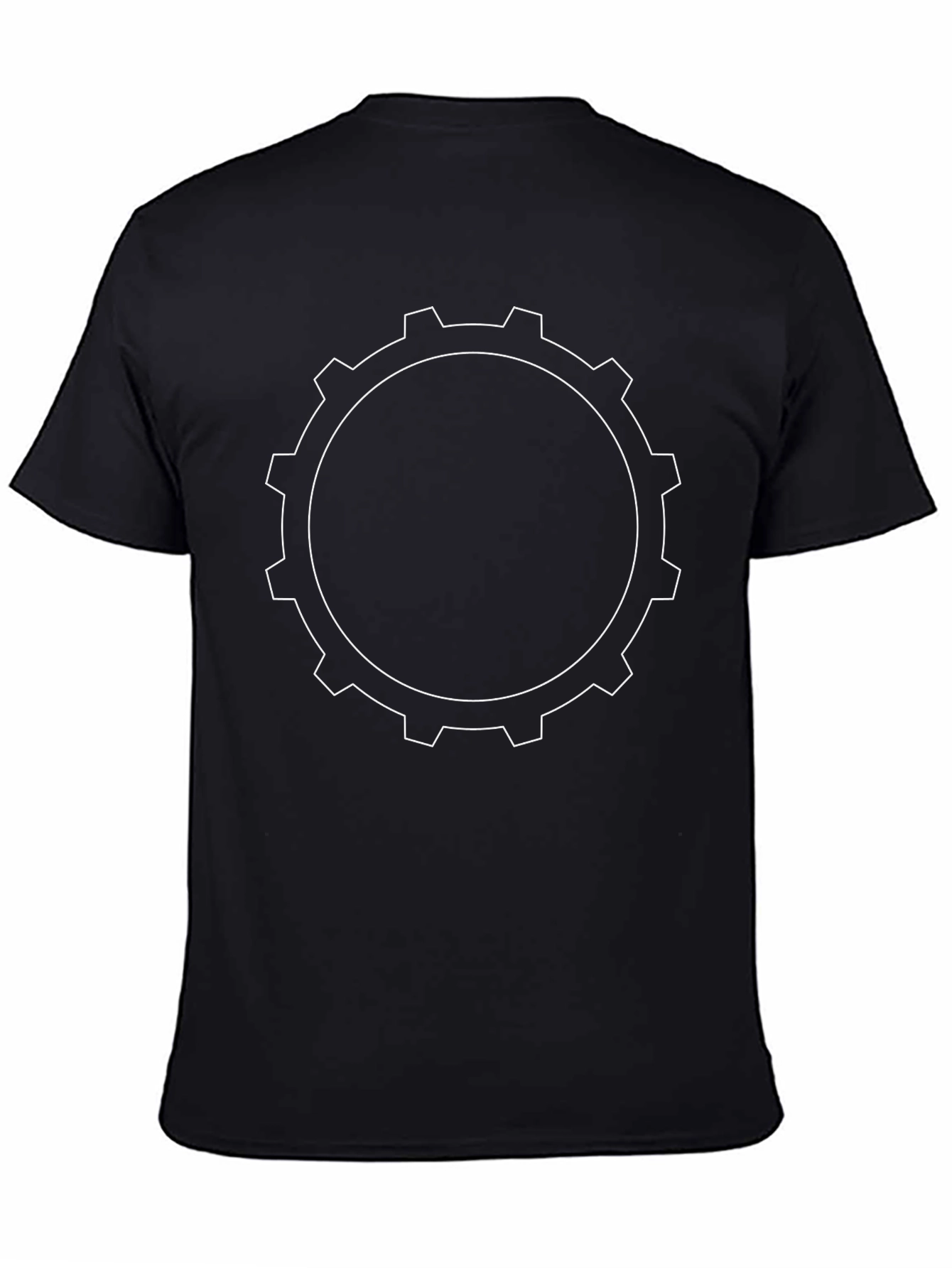 Gear Graphic Black T-Shirt - Mechanical Style