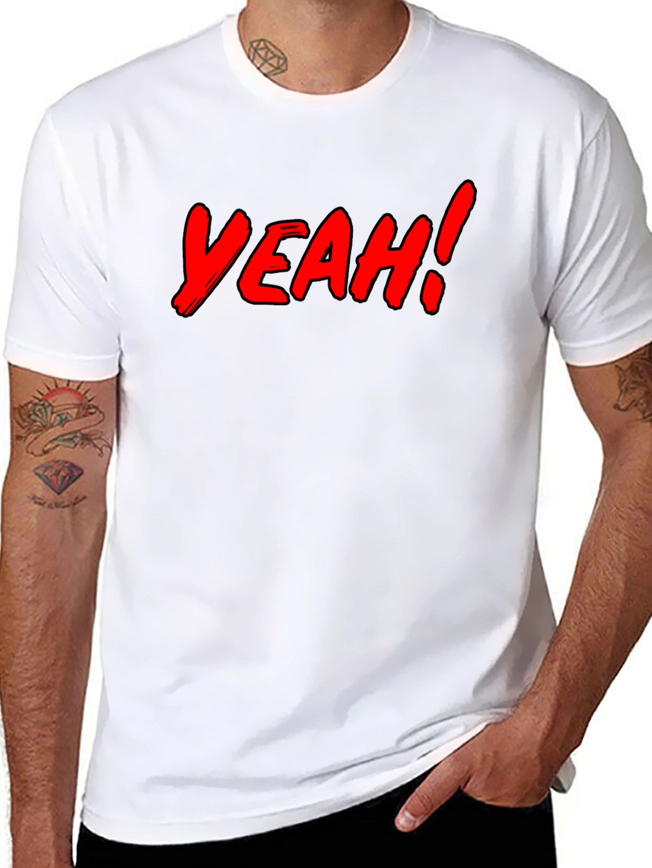 Yeah! Graphic Print Black T-Shirt