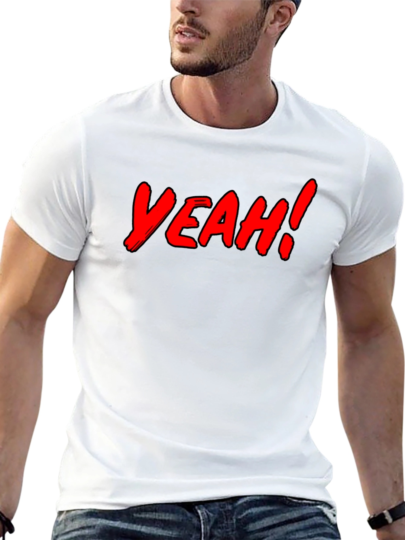 Yeah! Graphic Print Black T-Shirt
