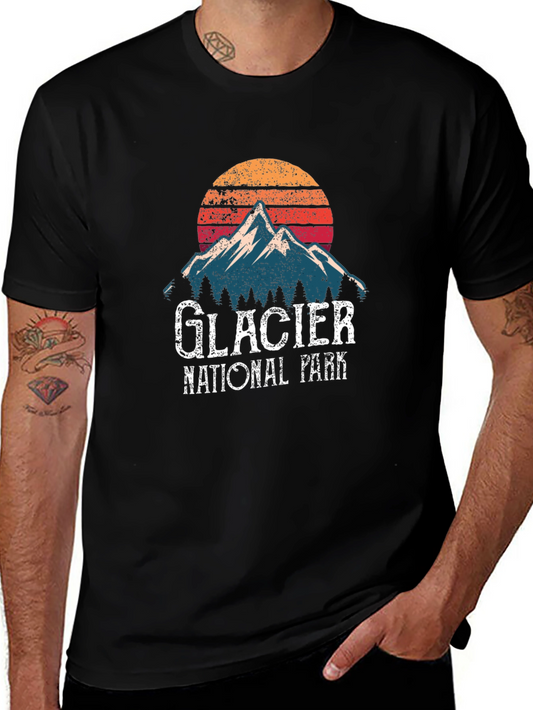 Glacier National Park Retro T-Shirt