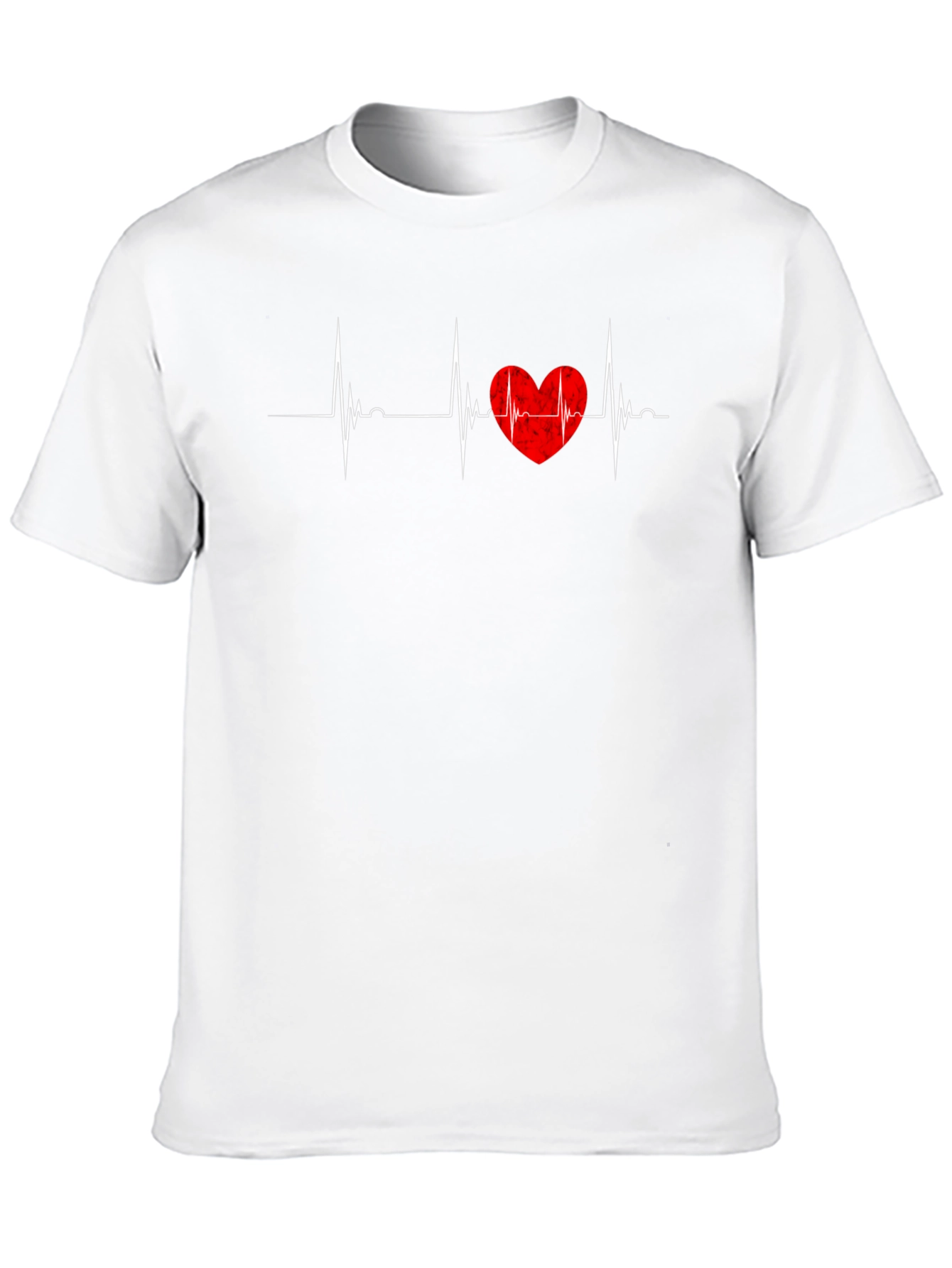 Heartbeat Love T-Shirt - Black