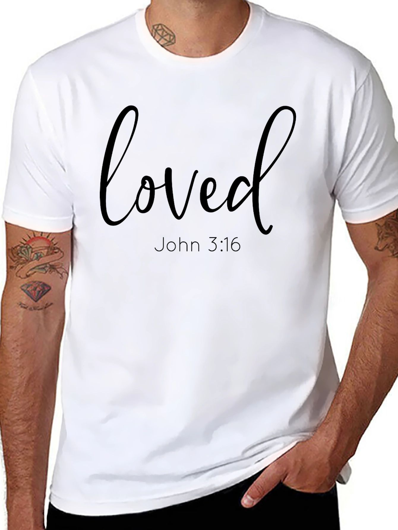 Loved John 3:16 Christian T-Shirt