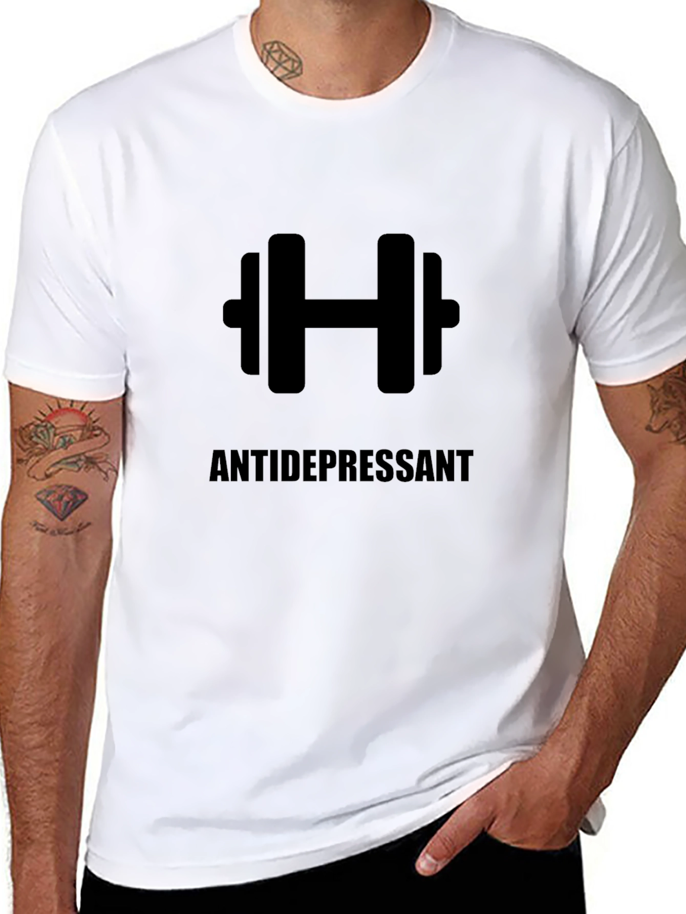 Antidepressant Gym T-Shirt - Weightlifting Motivation