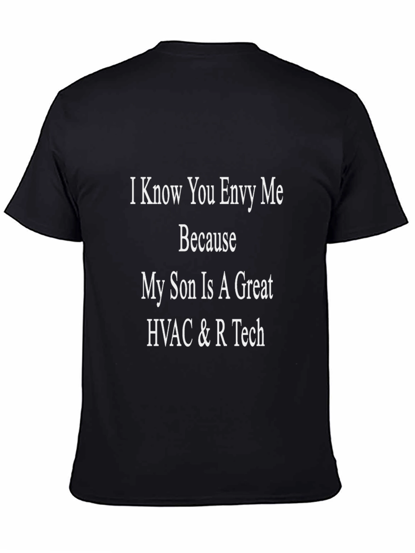 Proud HVAC & R Tech Son Black T-Shirt