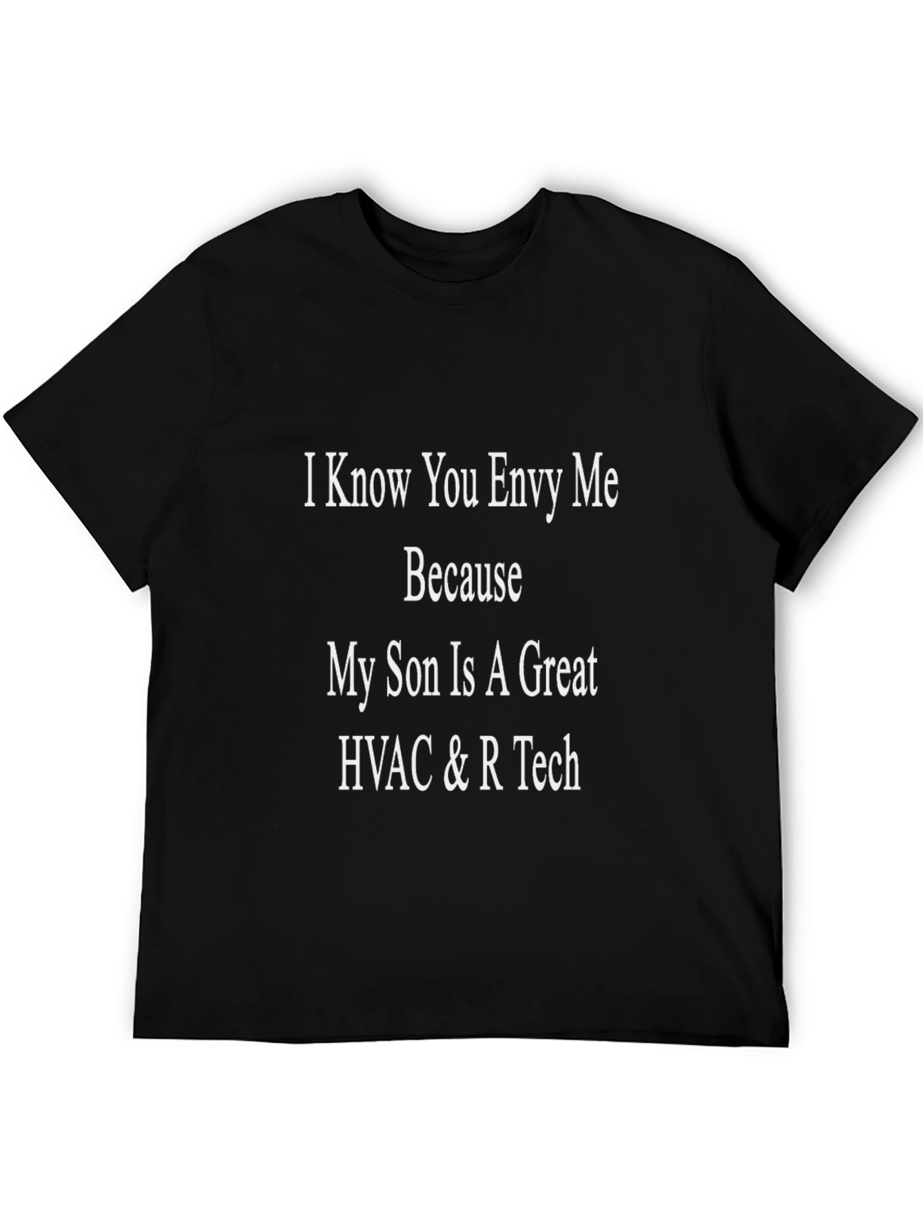 Proud HVAC & R Tech Son Black T-Shirt