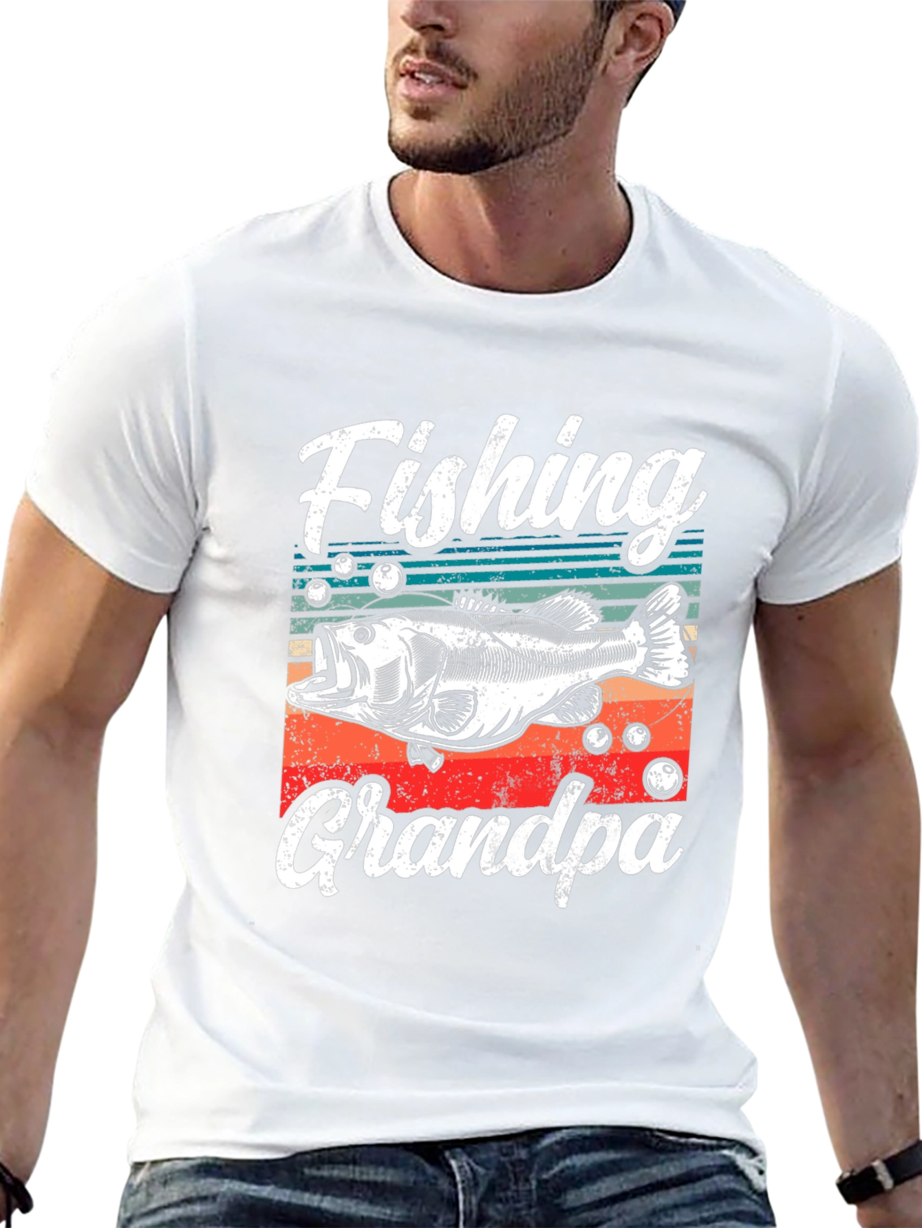 Fishing Grandpa T-Shirt - Angler Gift