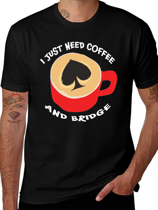 Coffee and Bridge T-Shirt - Spade Design