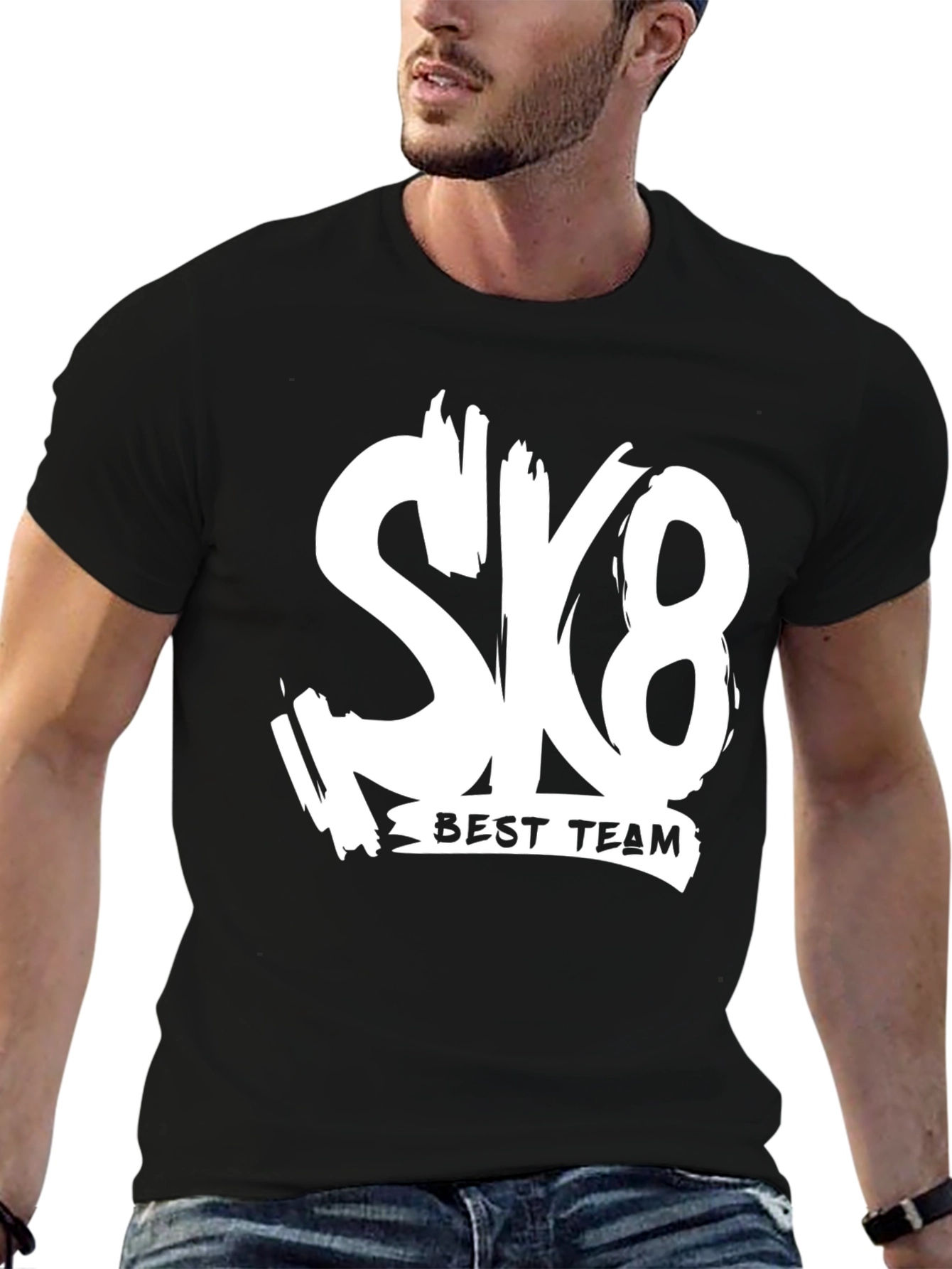 SK8 Best Team T-Shirt - Trendy Graphic Tee