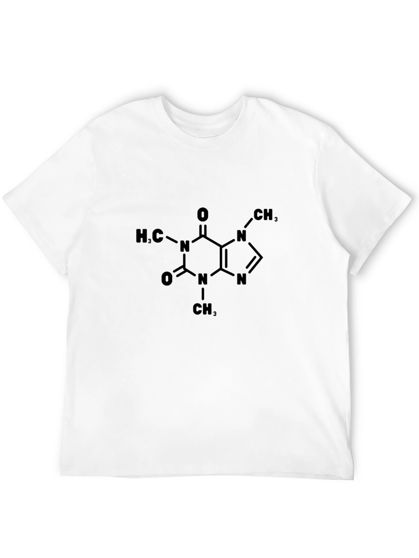 Caffeine Molecule T-Shirt - Science Tee