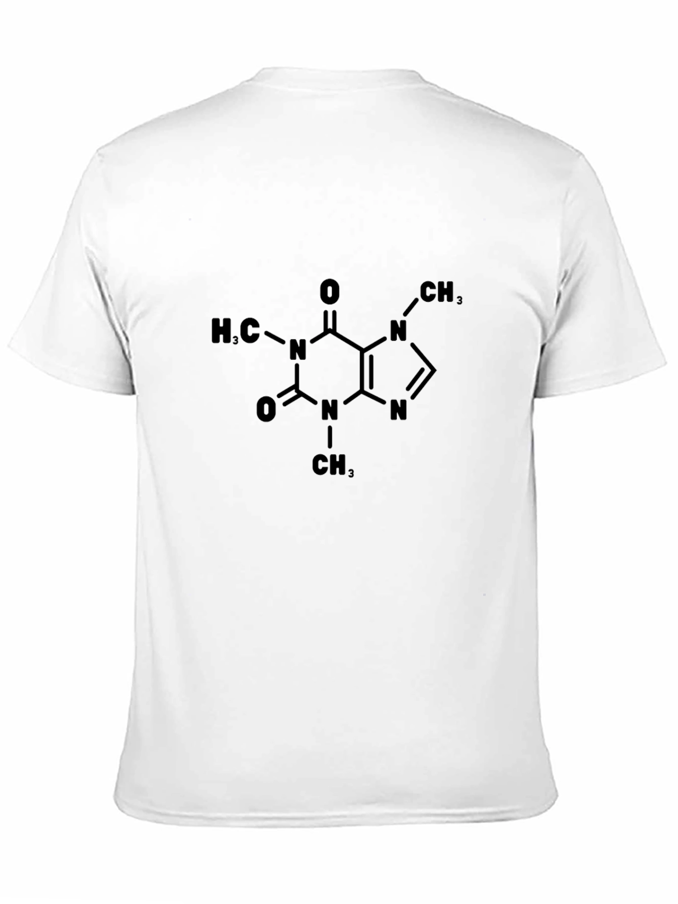 Caffeine Molecule T-Shirt - Science Tee