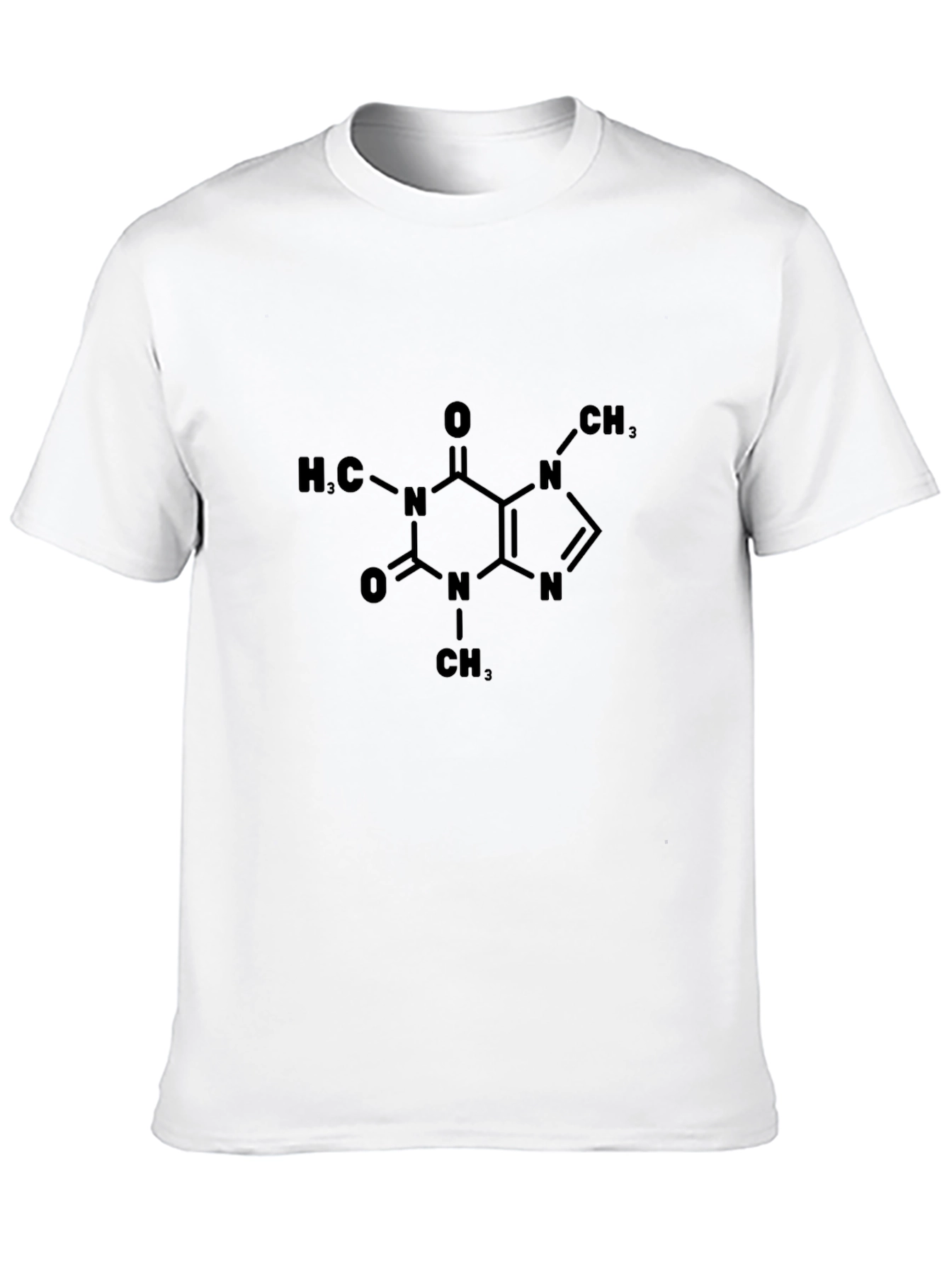 Caffeine Molecule T-Shirt - Science Tee