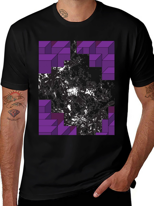 Abstract Geometric T-Shirt - Modern Graphic Tee