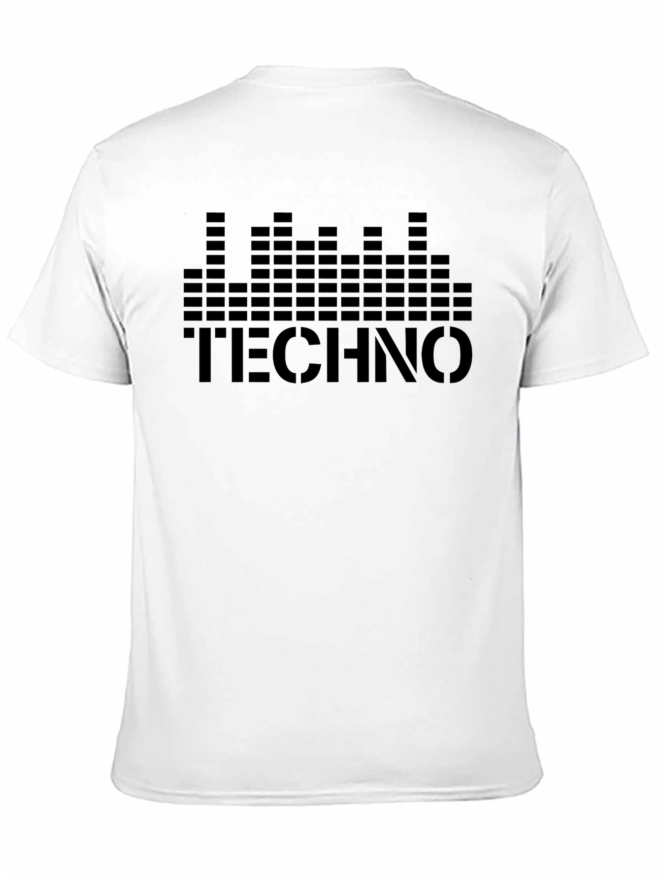 Techno Music Graphic Tee - Black Cotton T-Shirt