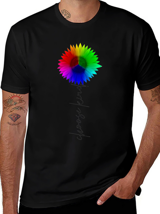 Choose Kind Sunflower Tee - Black