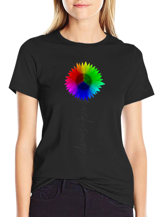 Choose Kind Sunflower Tee - Black