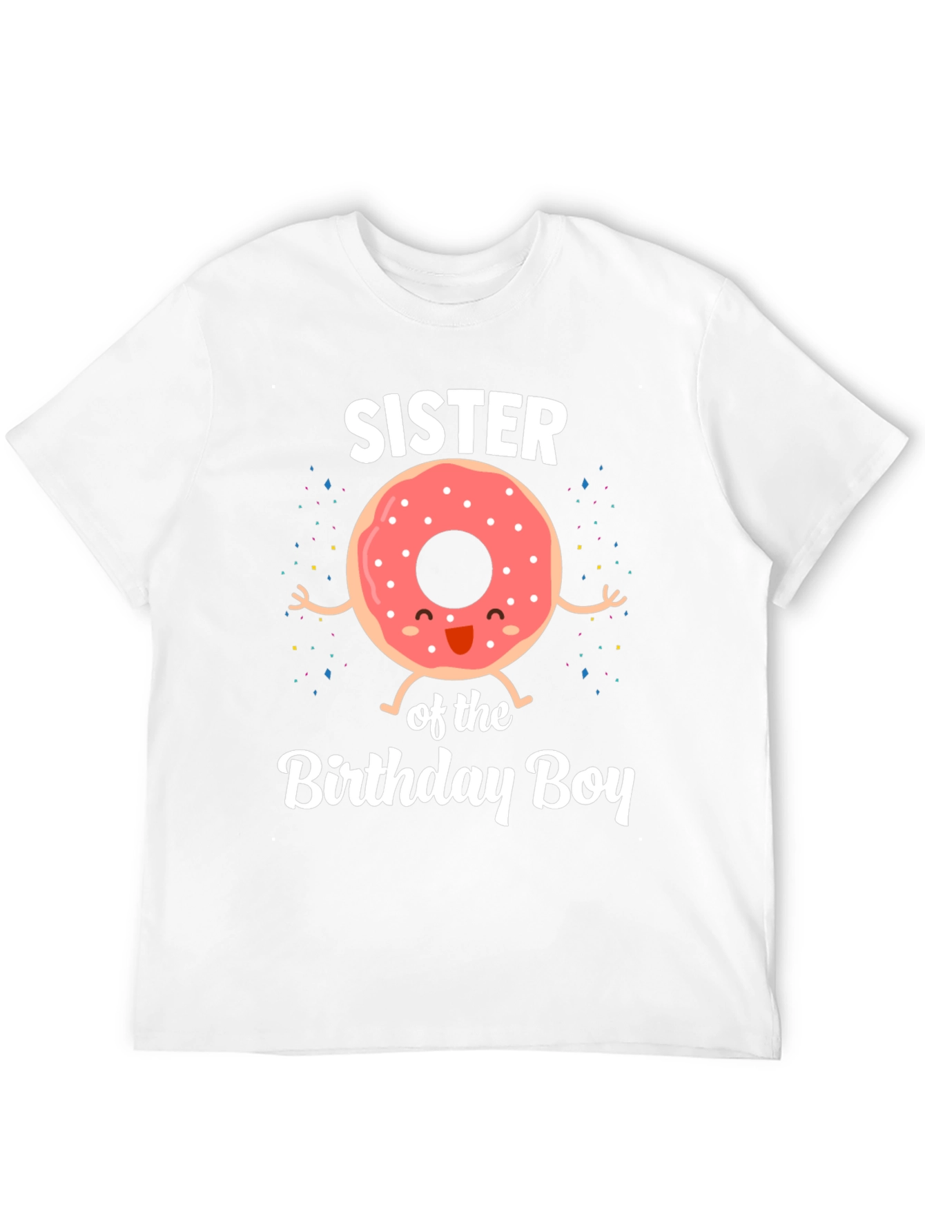 Sister of the Birthday Boy Donut T-Shirt