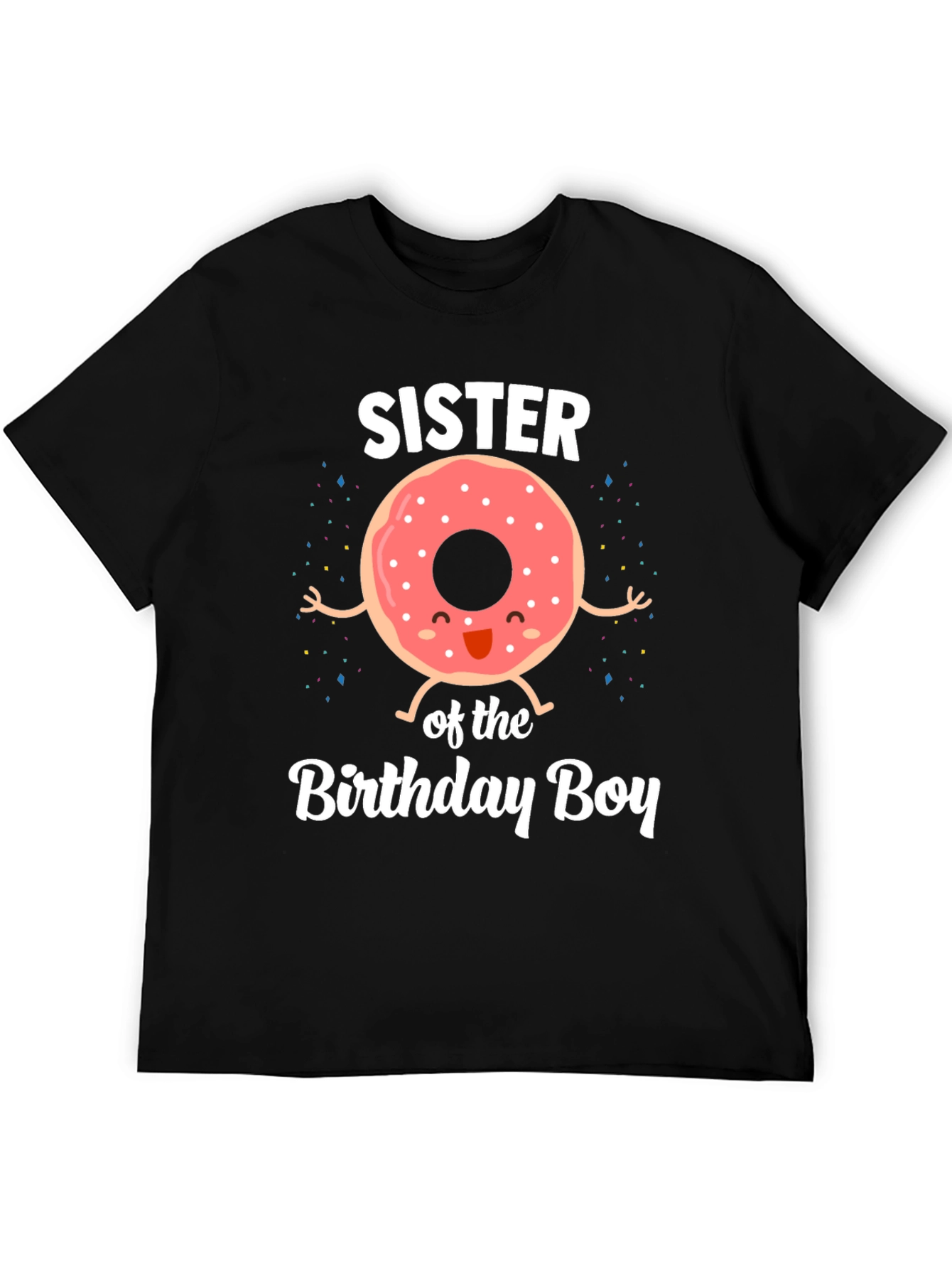 Sister of the Birthday Boy Donut T-Shirt