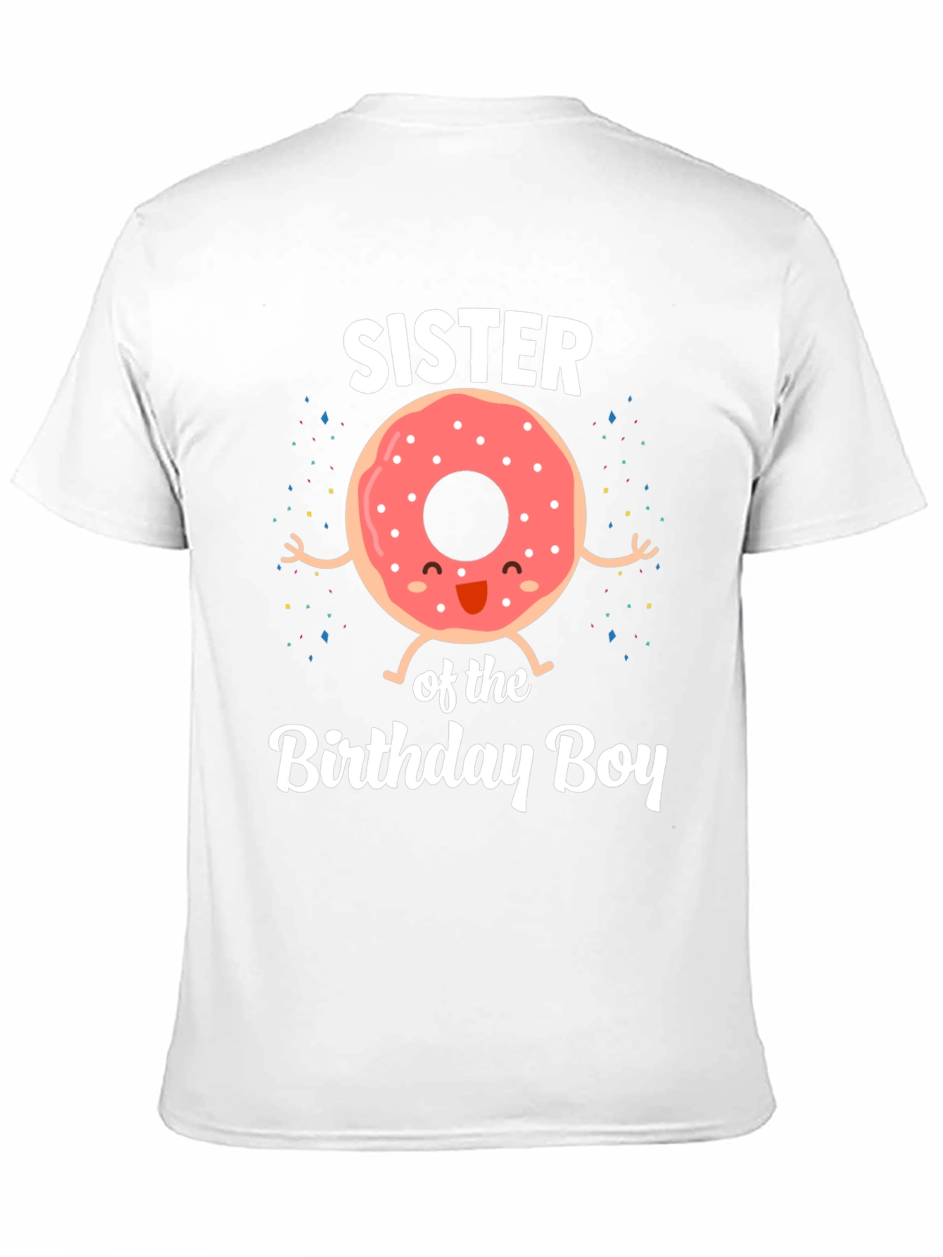 Sister of the Birthday Boy Donut T-Shirt