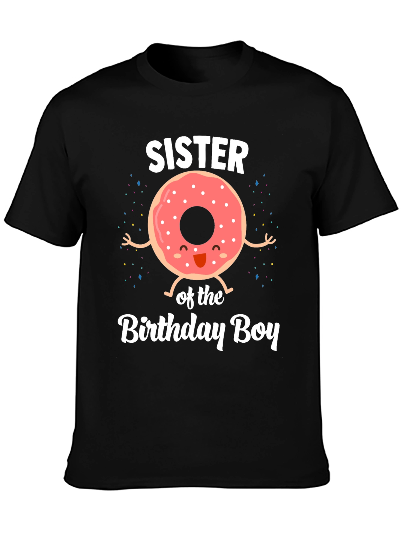 Sister of the Birthday Boy Donut T-Shirt