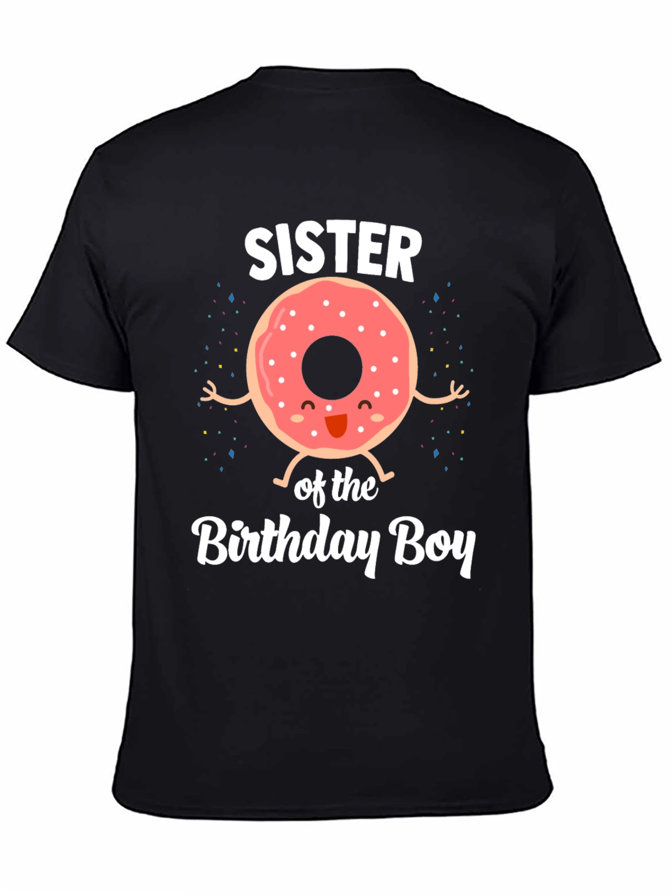 Sister of the Birthday Boy Donut T-Shirt