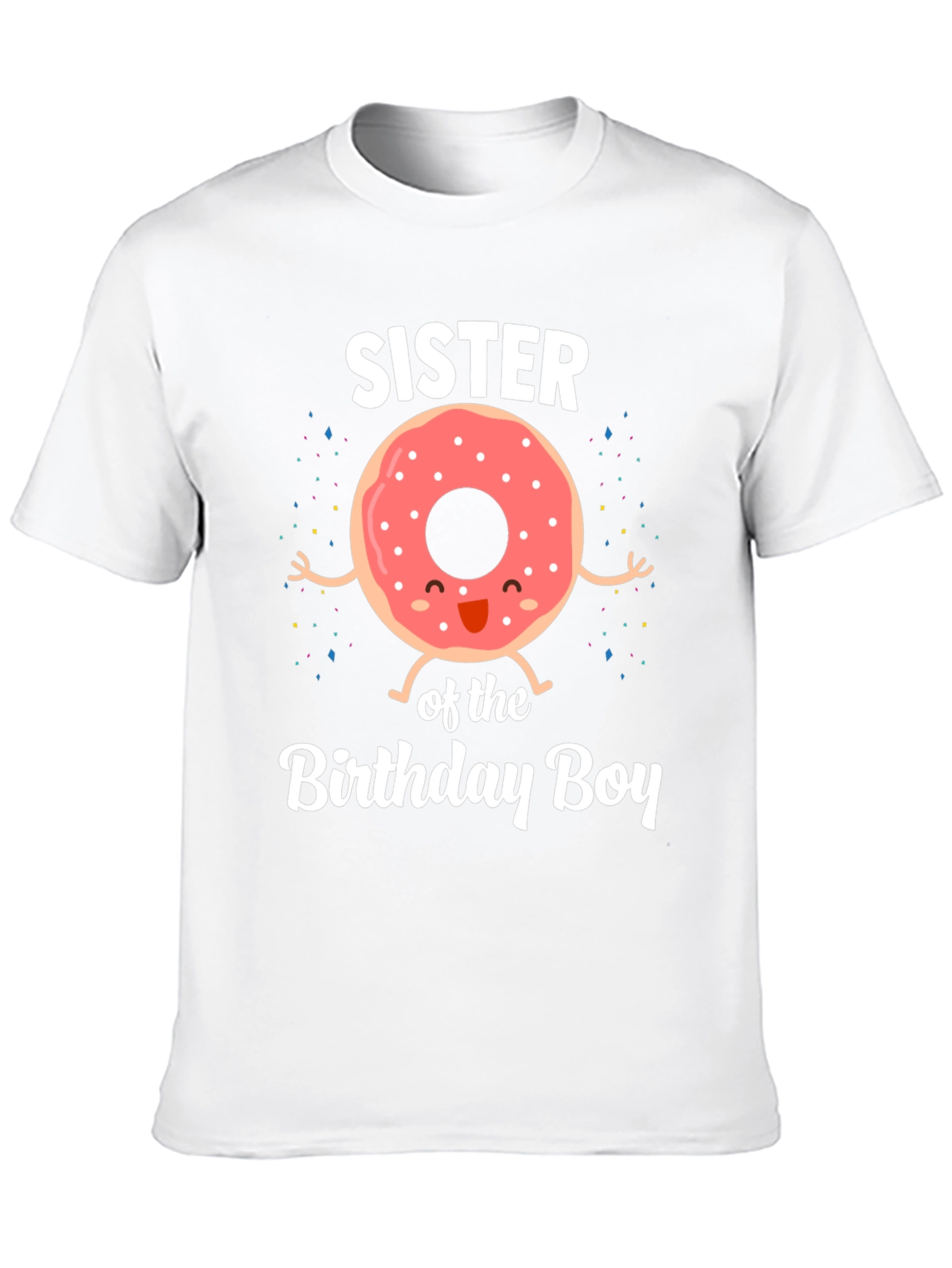 Sister of the Birthday Boy Donut T-Shirt