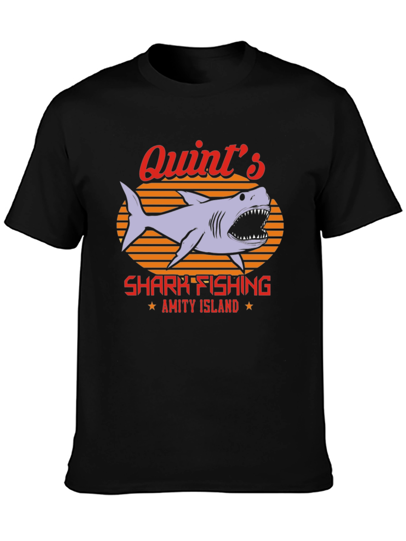 Quints Shark Fishing T-Shirt - Amity Island