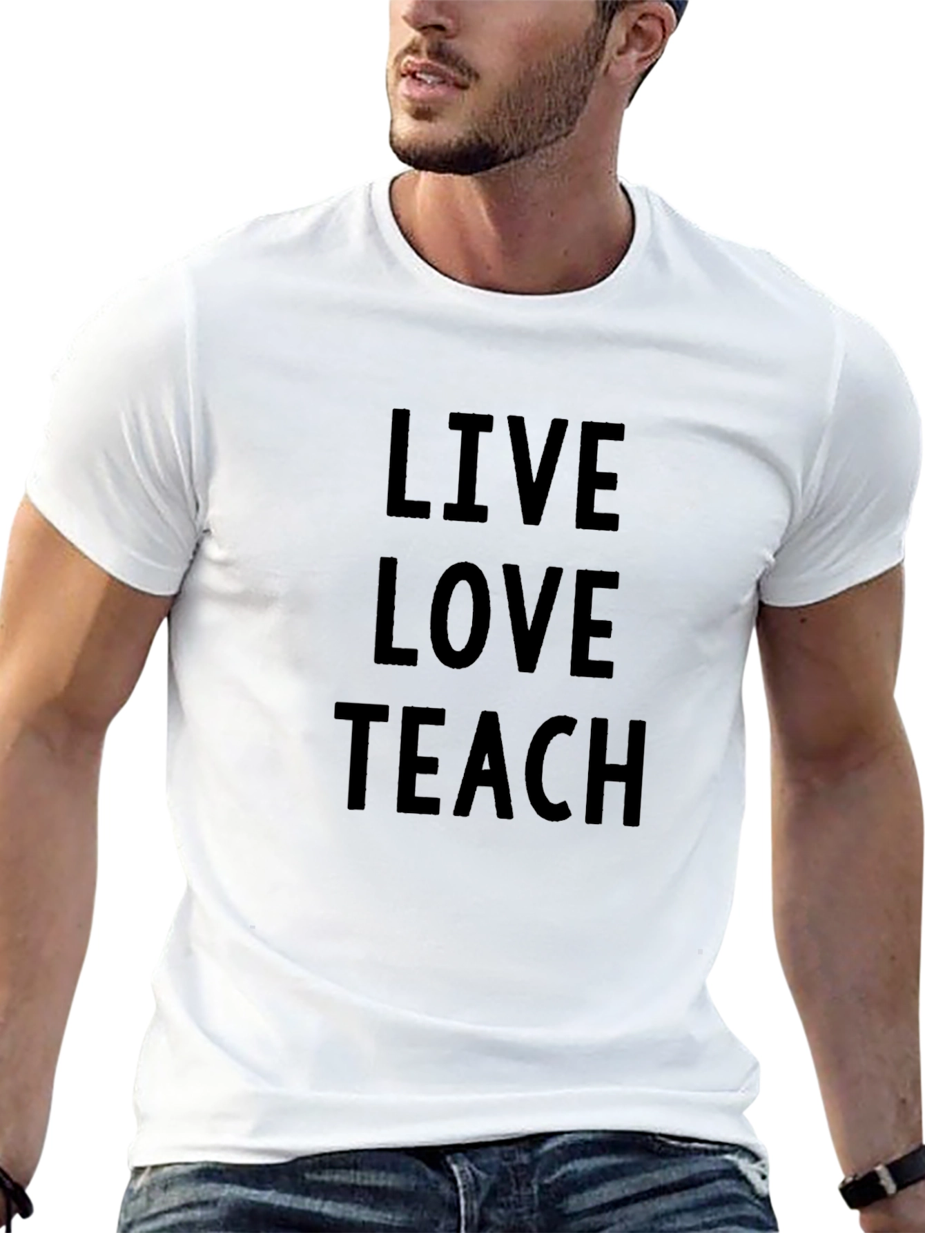 Live Love Teach Black T-Shirt