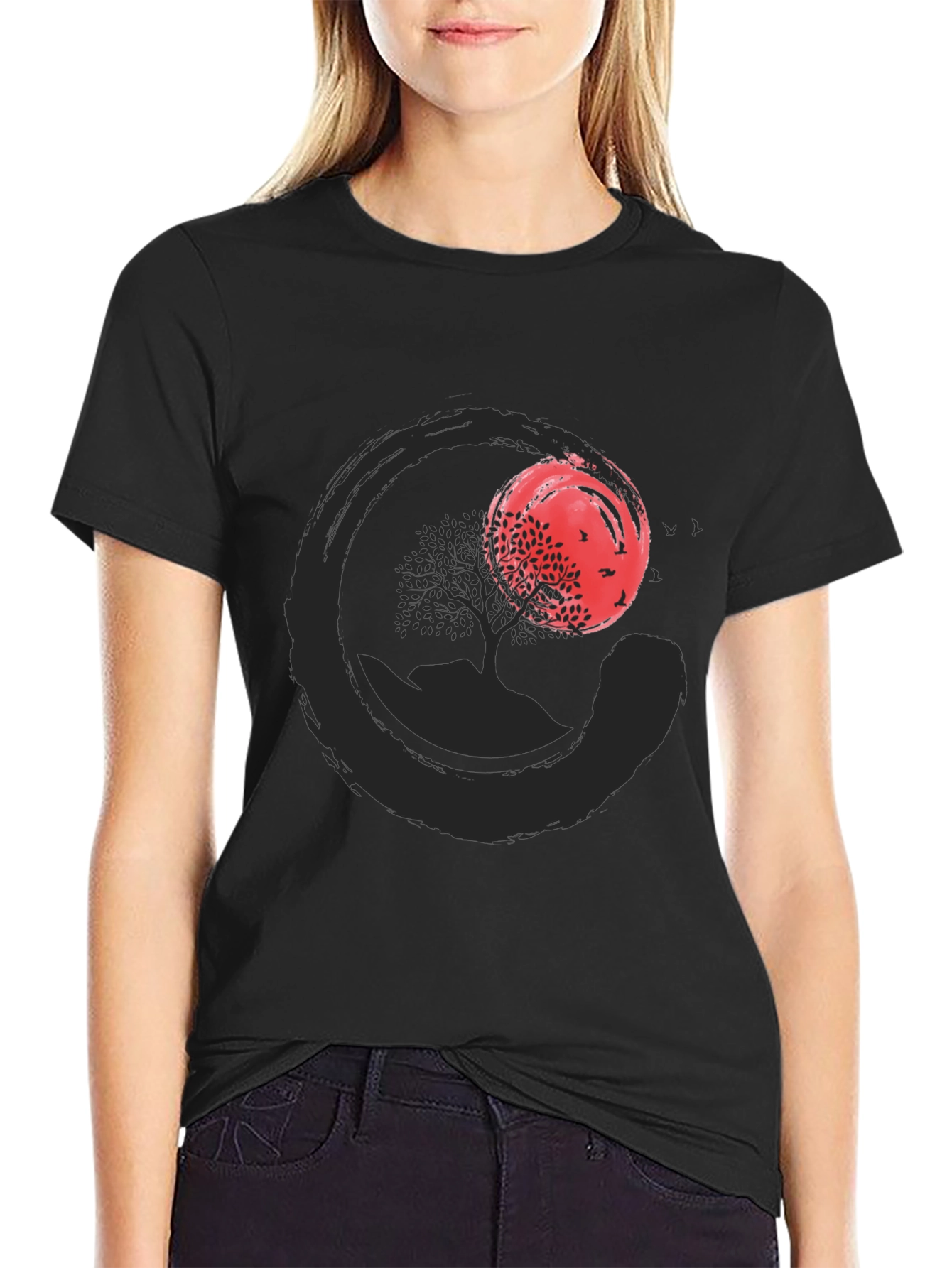 Zen Circle Tree Graphic Tee