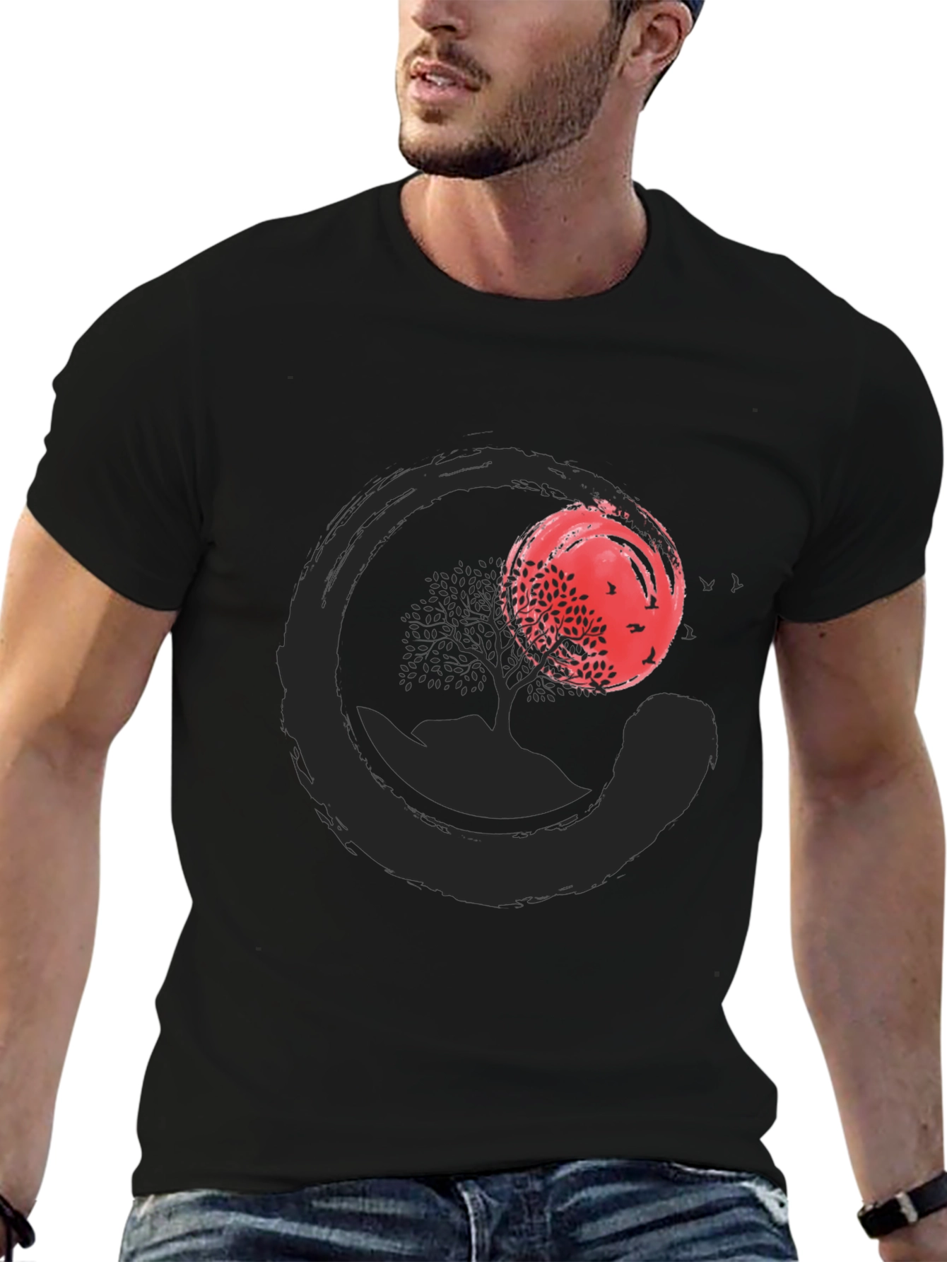 Zen Circle Tree Graphic Tee