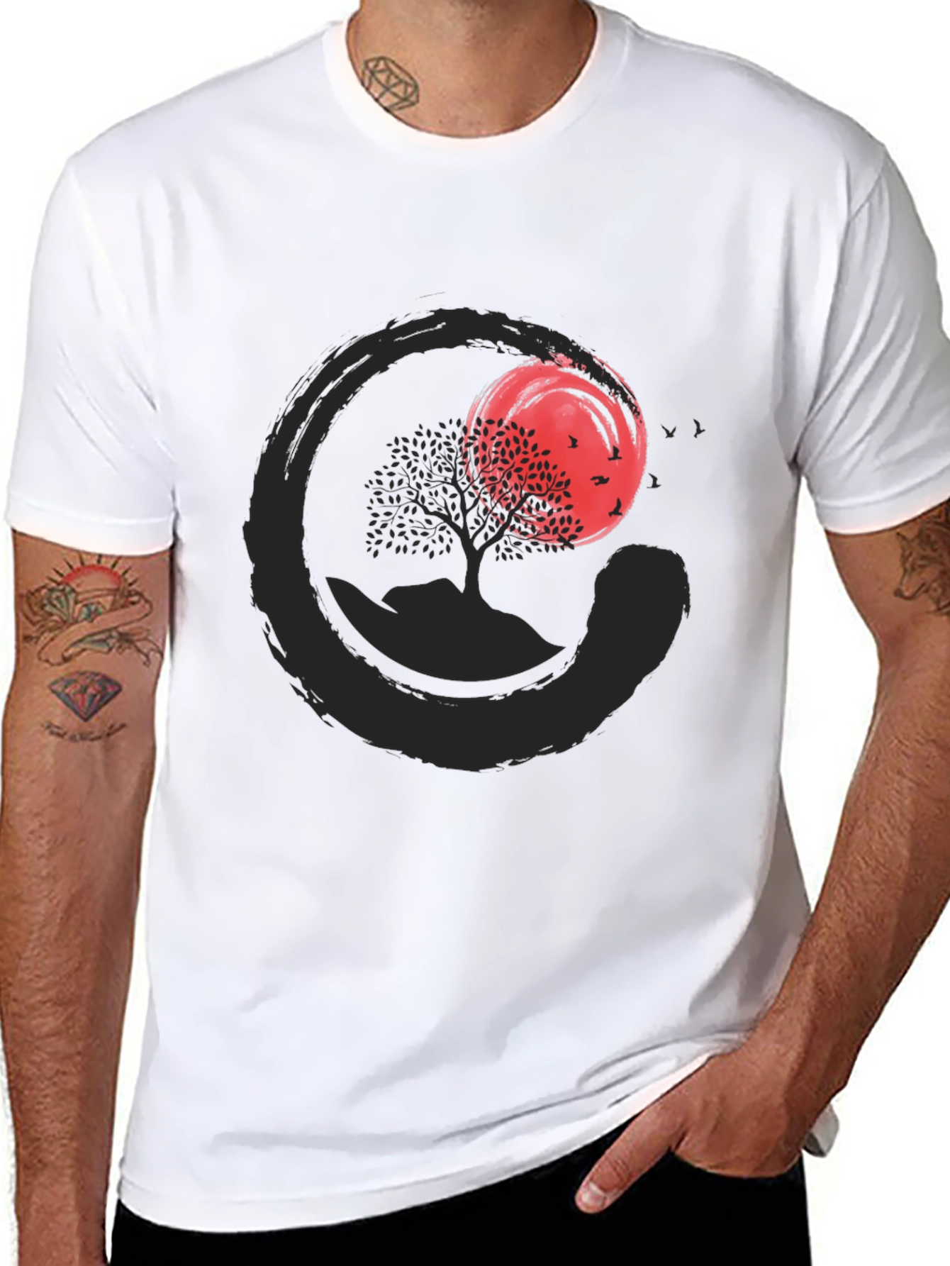 Zen Circle Tree Graphic Tee