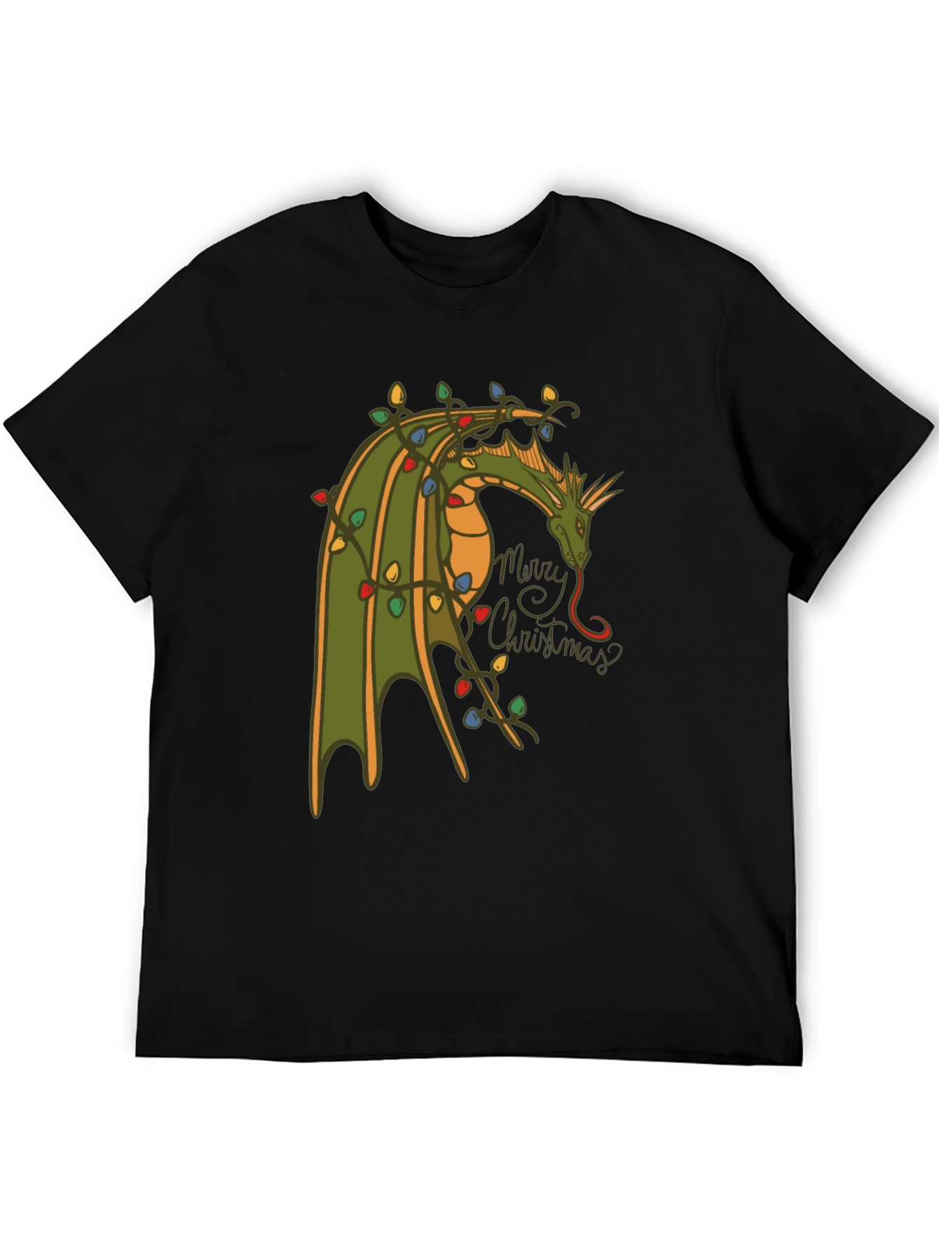 Dragon Merry Christmas T-Shirt - Holiday Tee