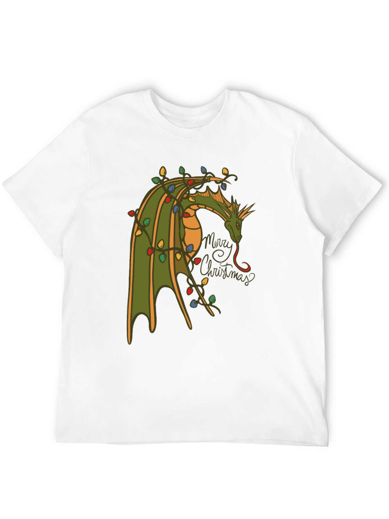 Dragon Merry Christmas T-Shirt - Holiday Tee