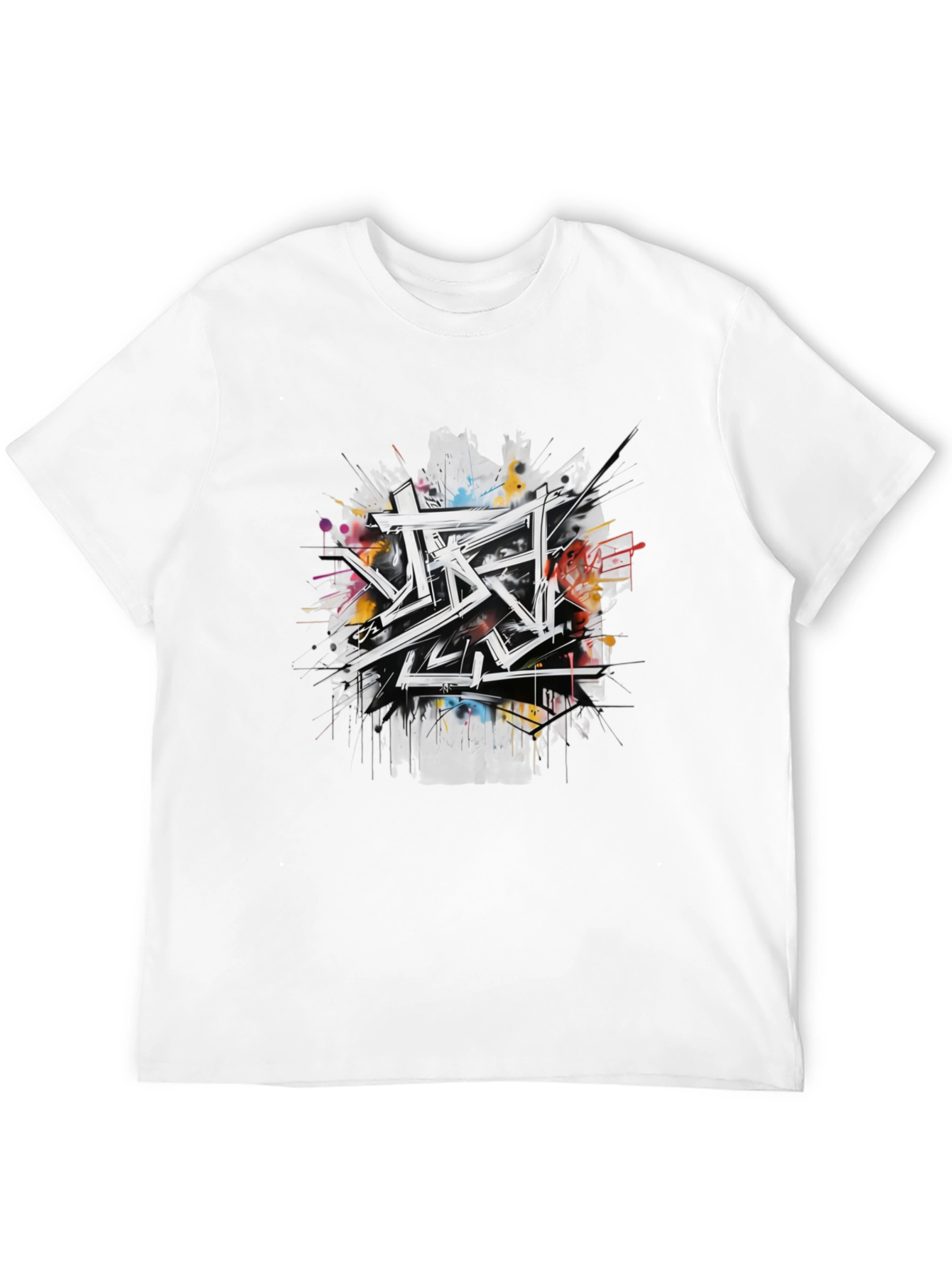 Urban Graffiti Art Black T-Shirt