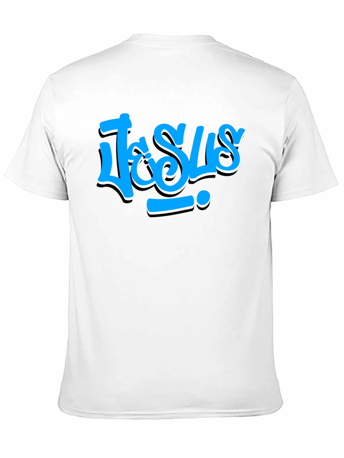 Jesus Graffiti Style T-Shirt - Casual Black Tee