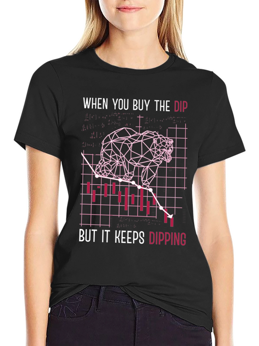 Buy the Dip Stock Market Bear T-Shirt