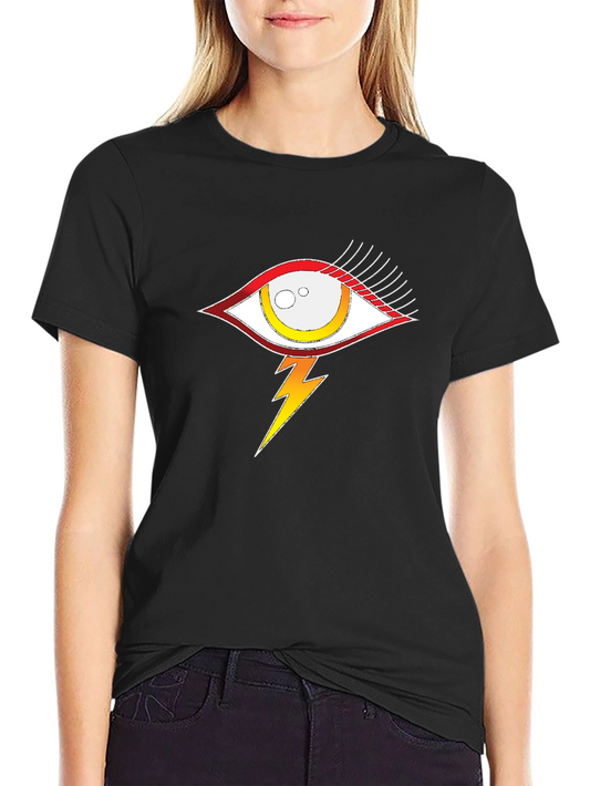 Eye and Lightning Bolt Graphic T-Shirt