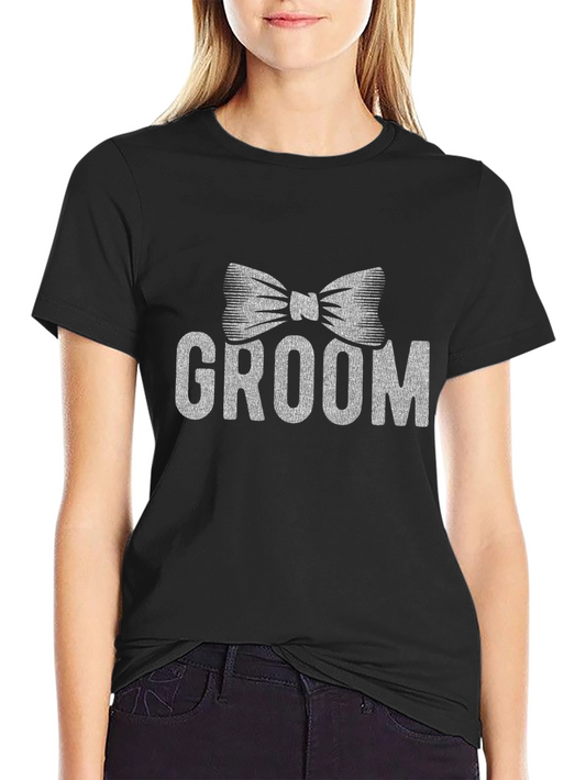 Groom Bow Tie T-Shirt - Wedding Apparel