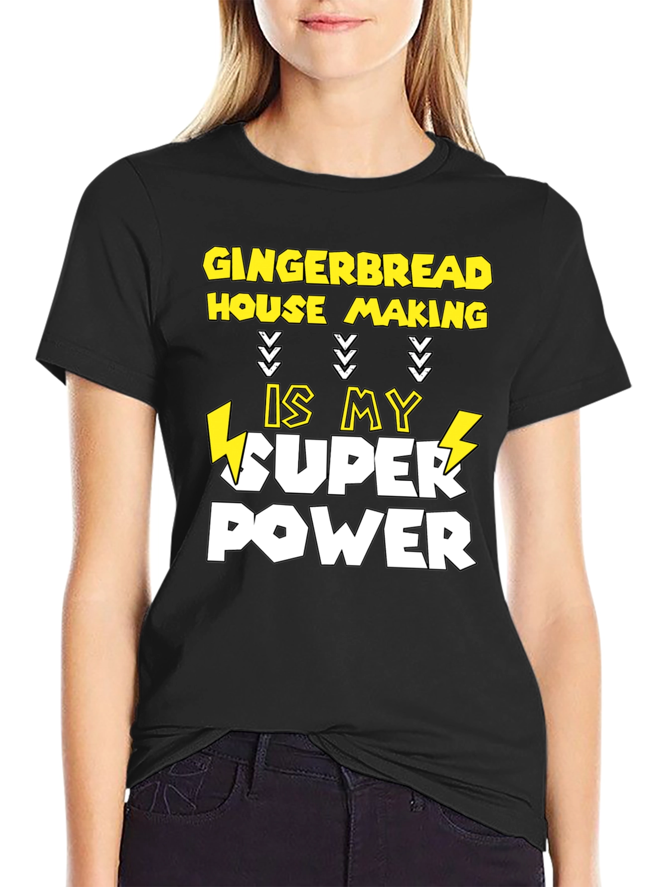 Gingerbread House Making Super Power T-Shirt