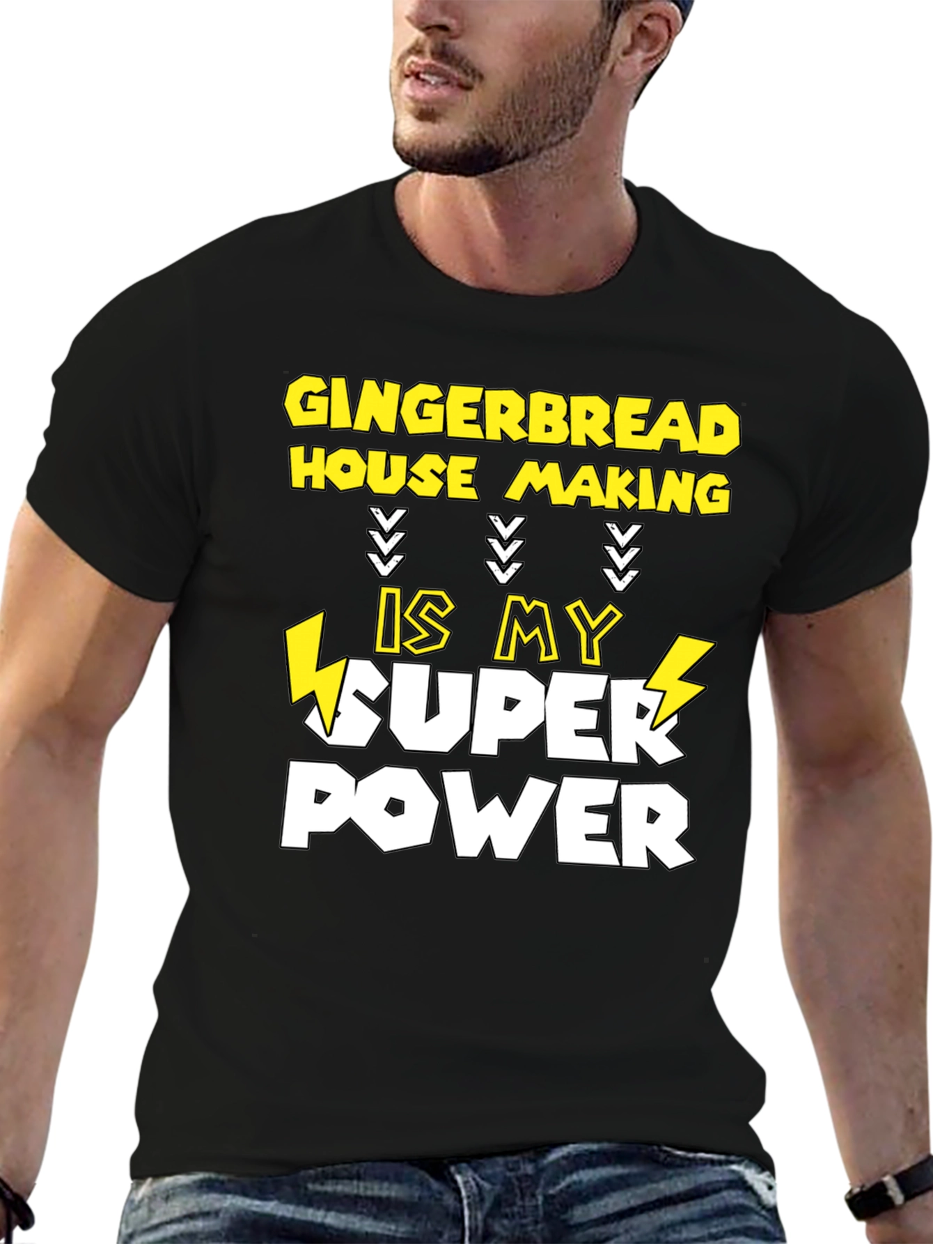 Gingerbread House Making Super Power T-Shirt