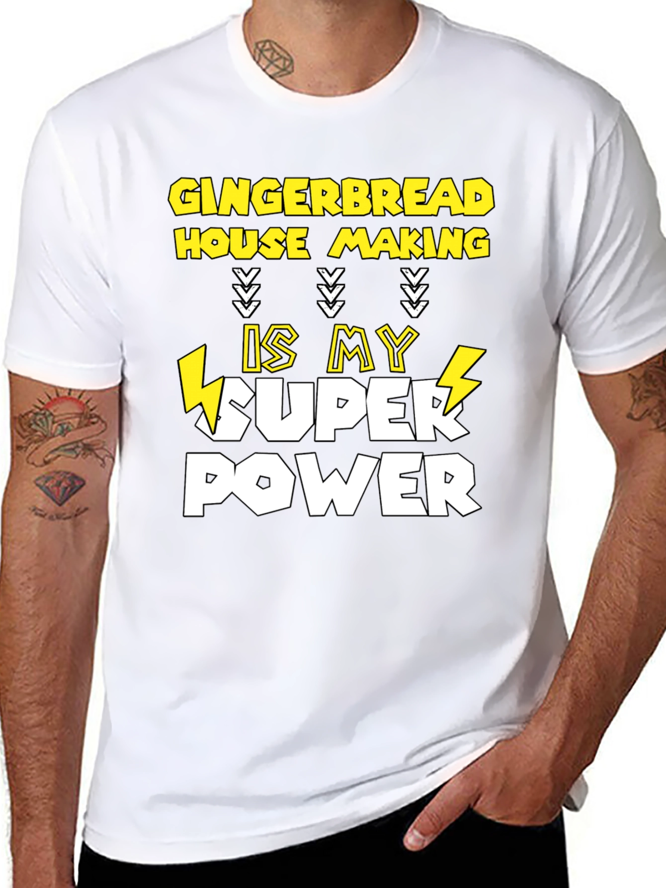 Gingerbread House Making Super Power T-Shirt