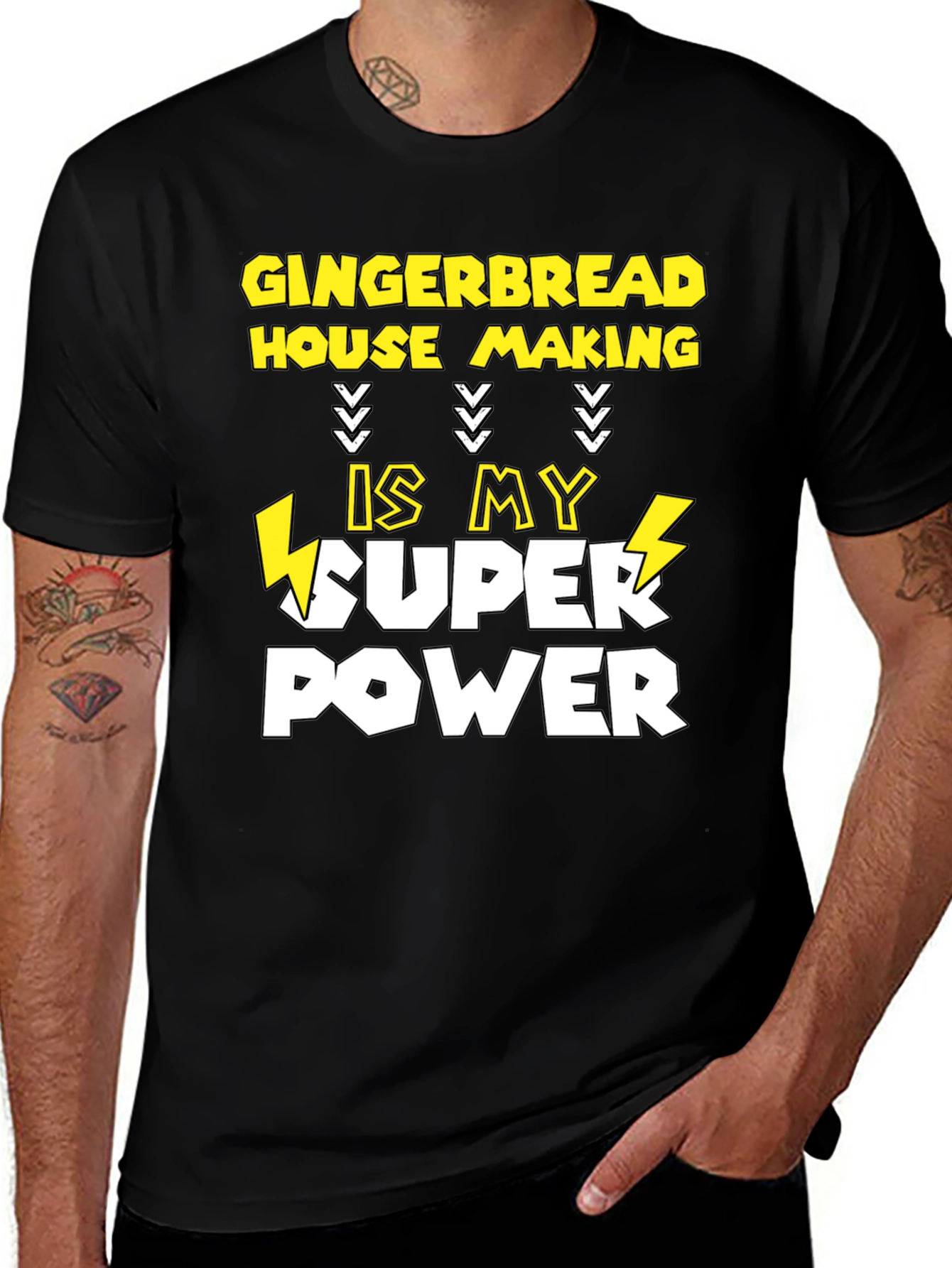 Gingerbread House Making Super Power T-Shirt