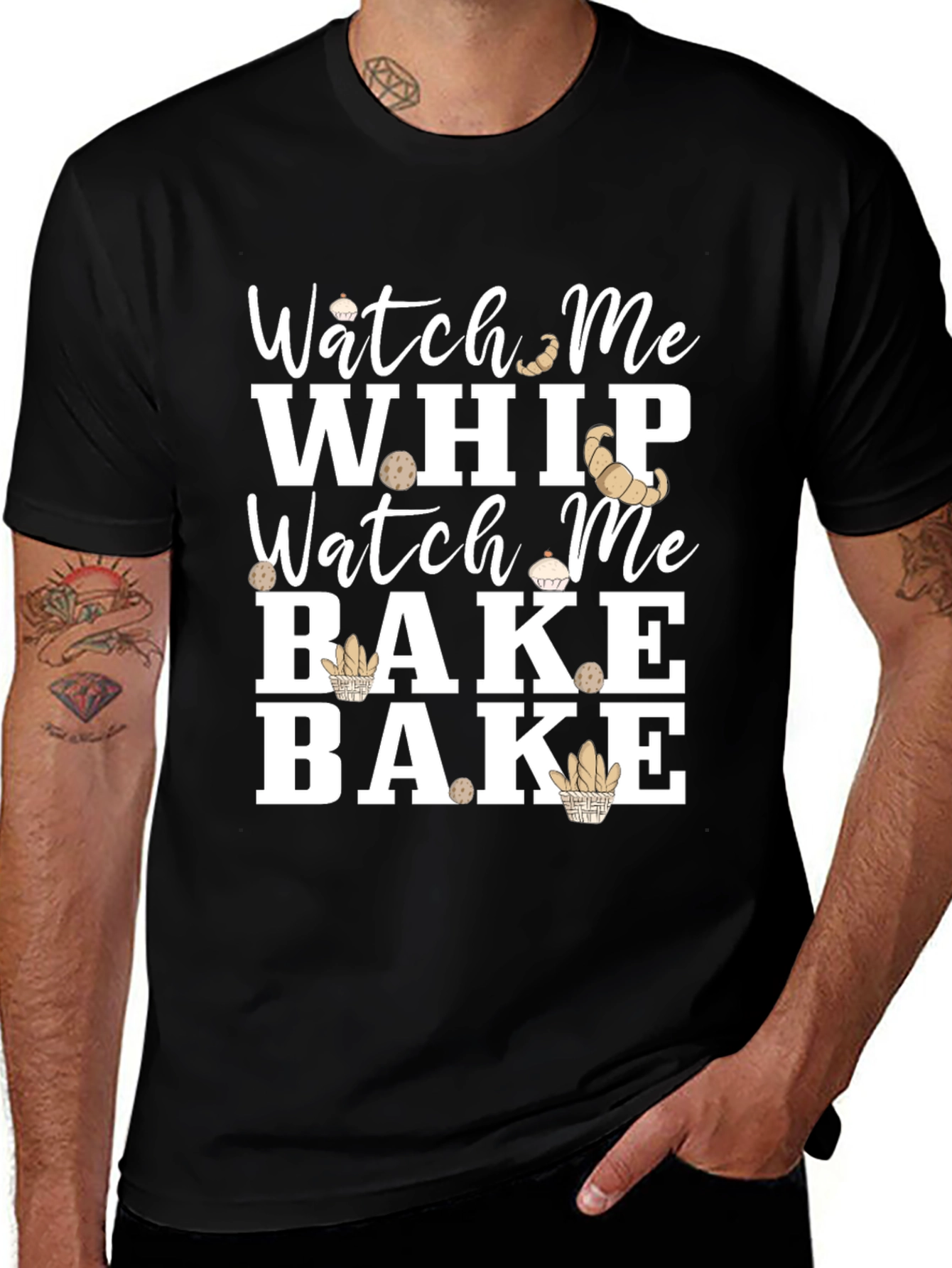 Watch Me Whip Bake T-Shirt - Funny Baking Tee