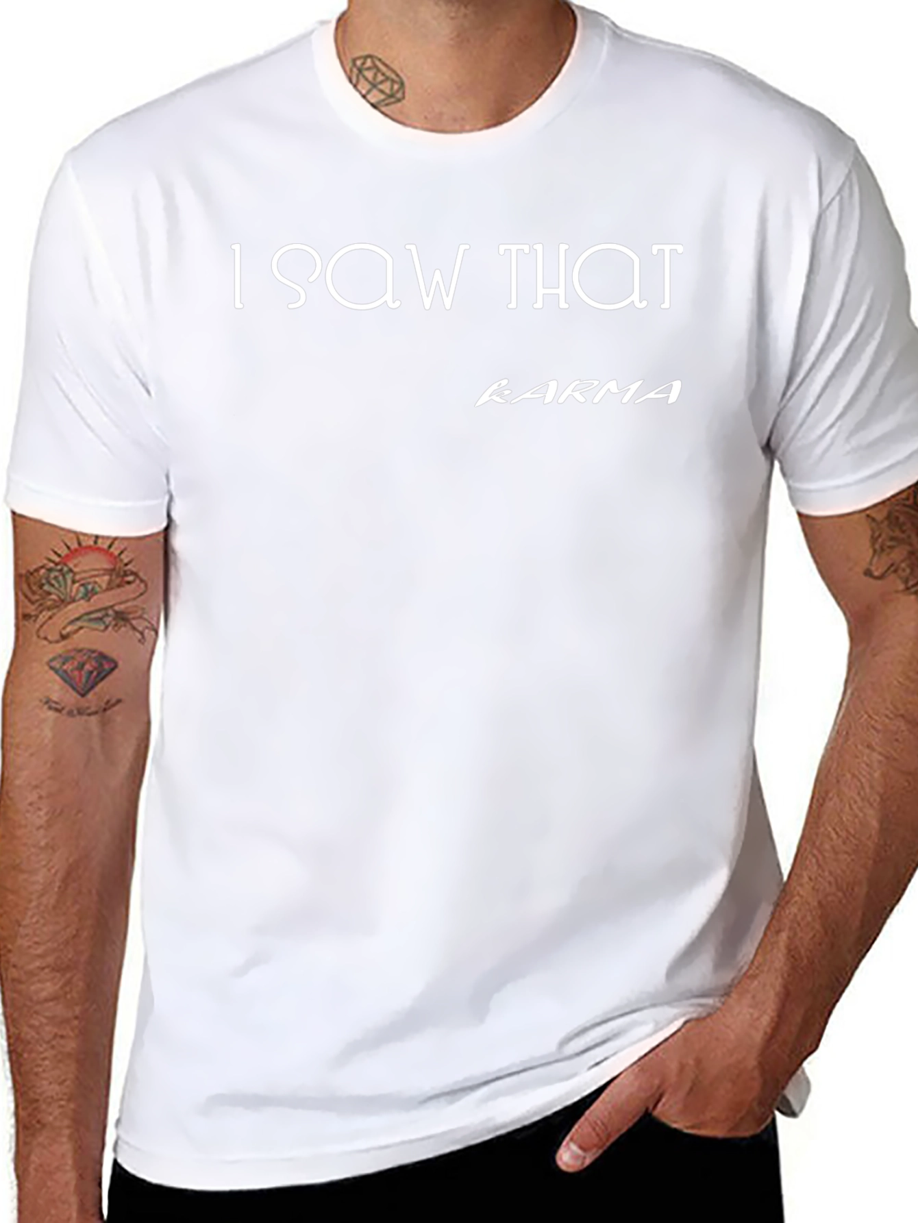 I Saw That Karma Graphic T-Shirt - Black