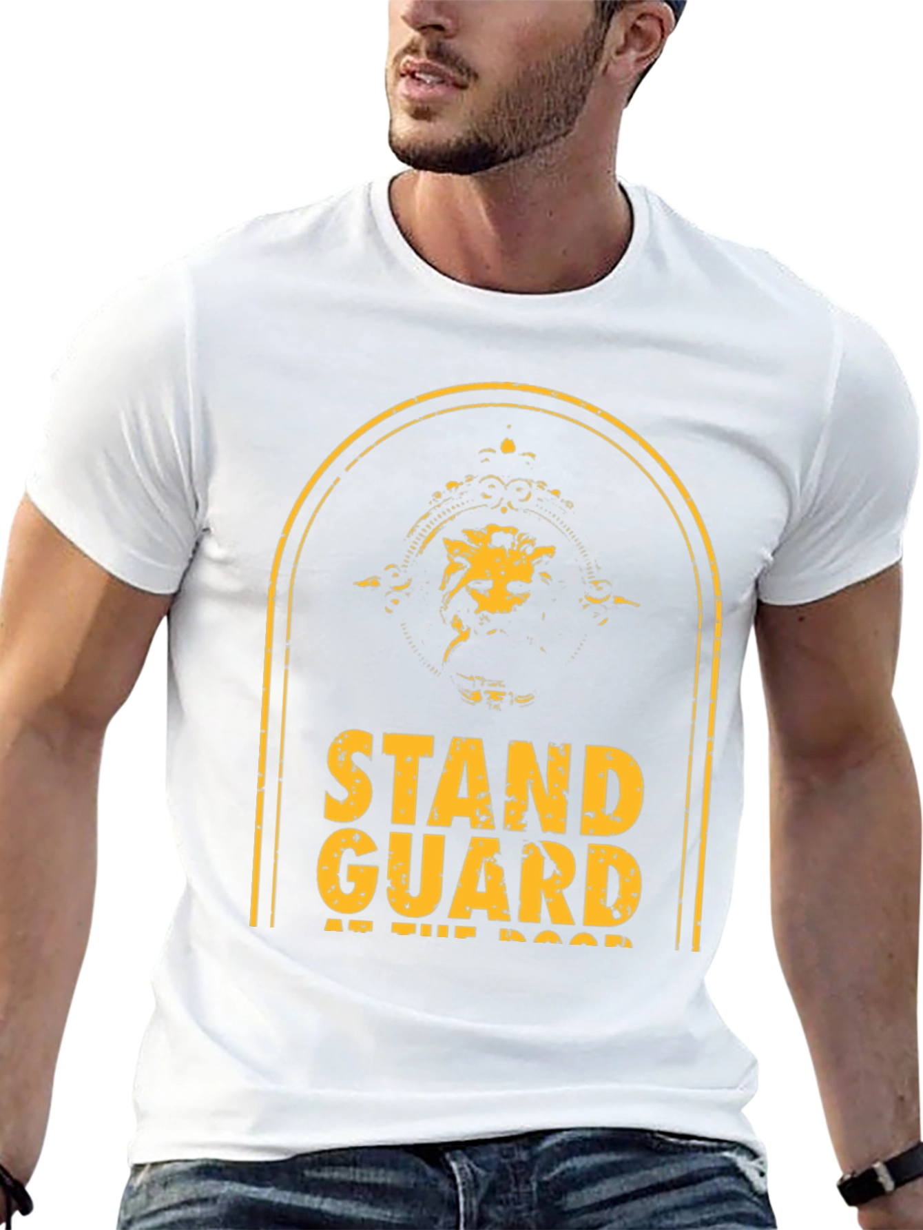 Stand Guard T-Shirt - Lion Graphic Tee